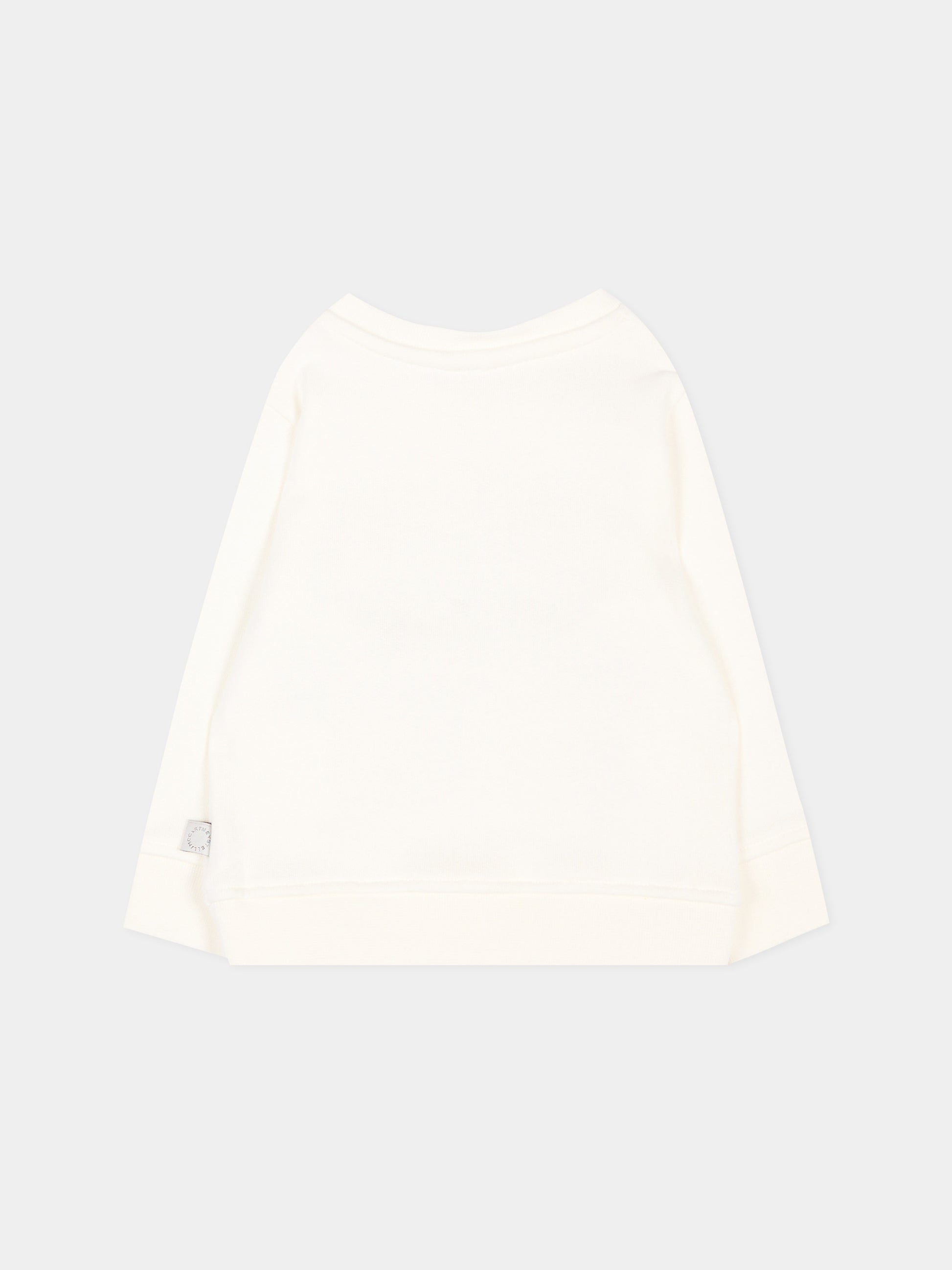 Felpa avorio per neonata con arcobaleno,Stella Mccartney Kids,TX4010 Z0453 101