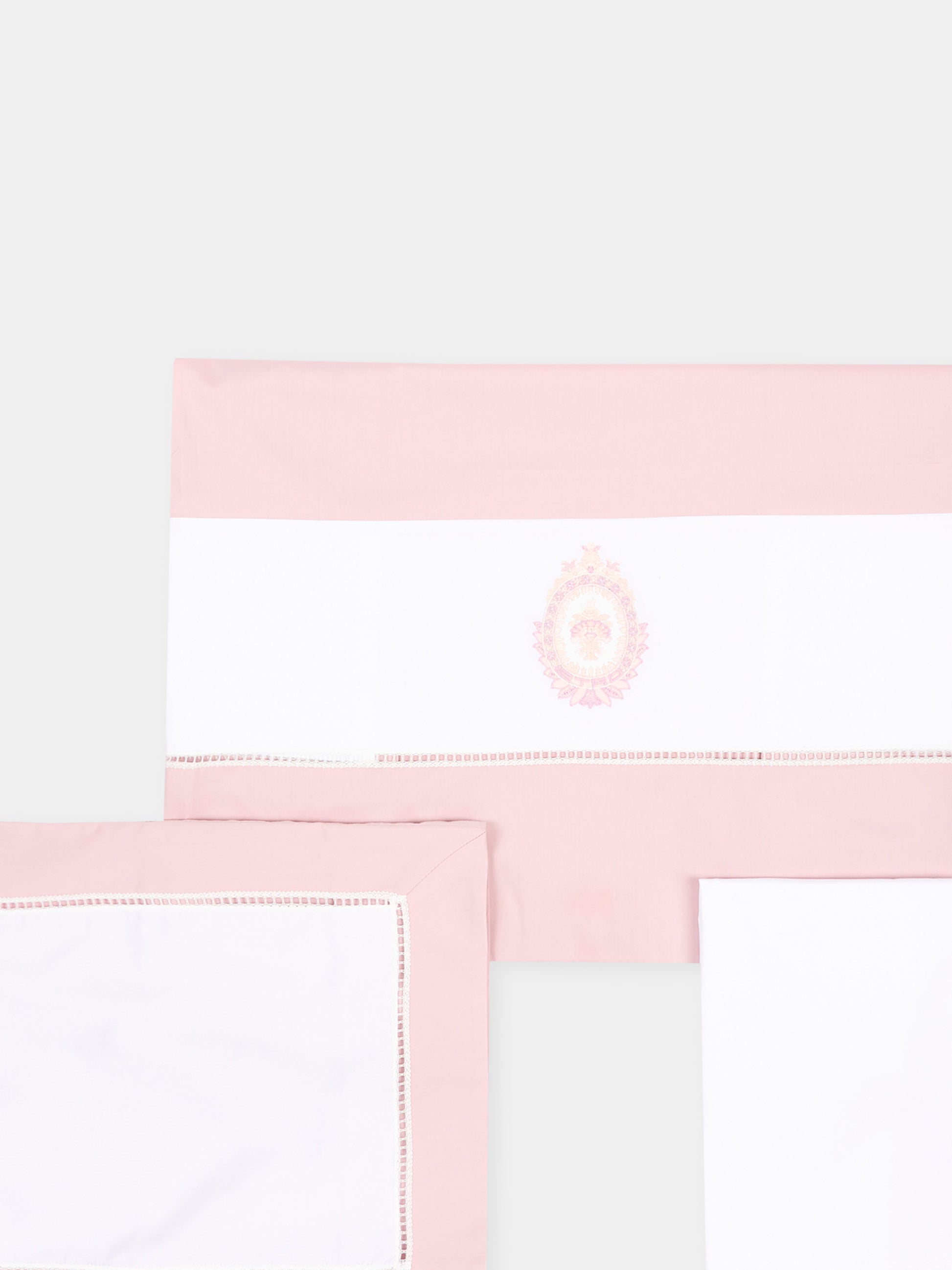 Lenzuola rosa per neonata con ricamo,Etro,GU0550 P0426 505