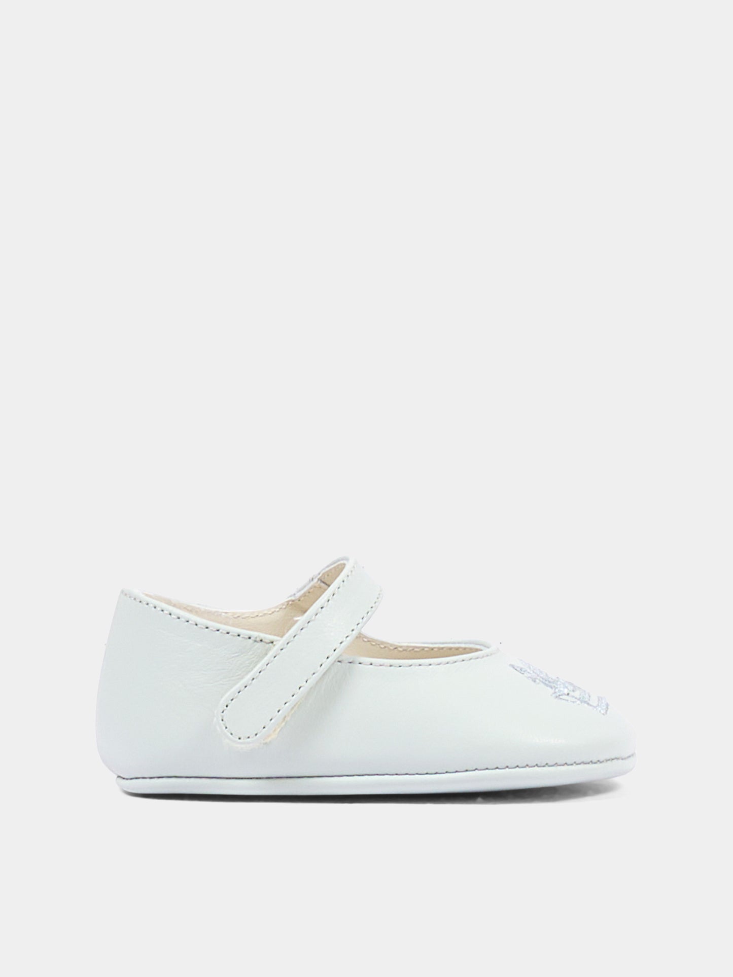Scarpine celesti per neonata con logo,Etro,GV0026 Z2132 602