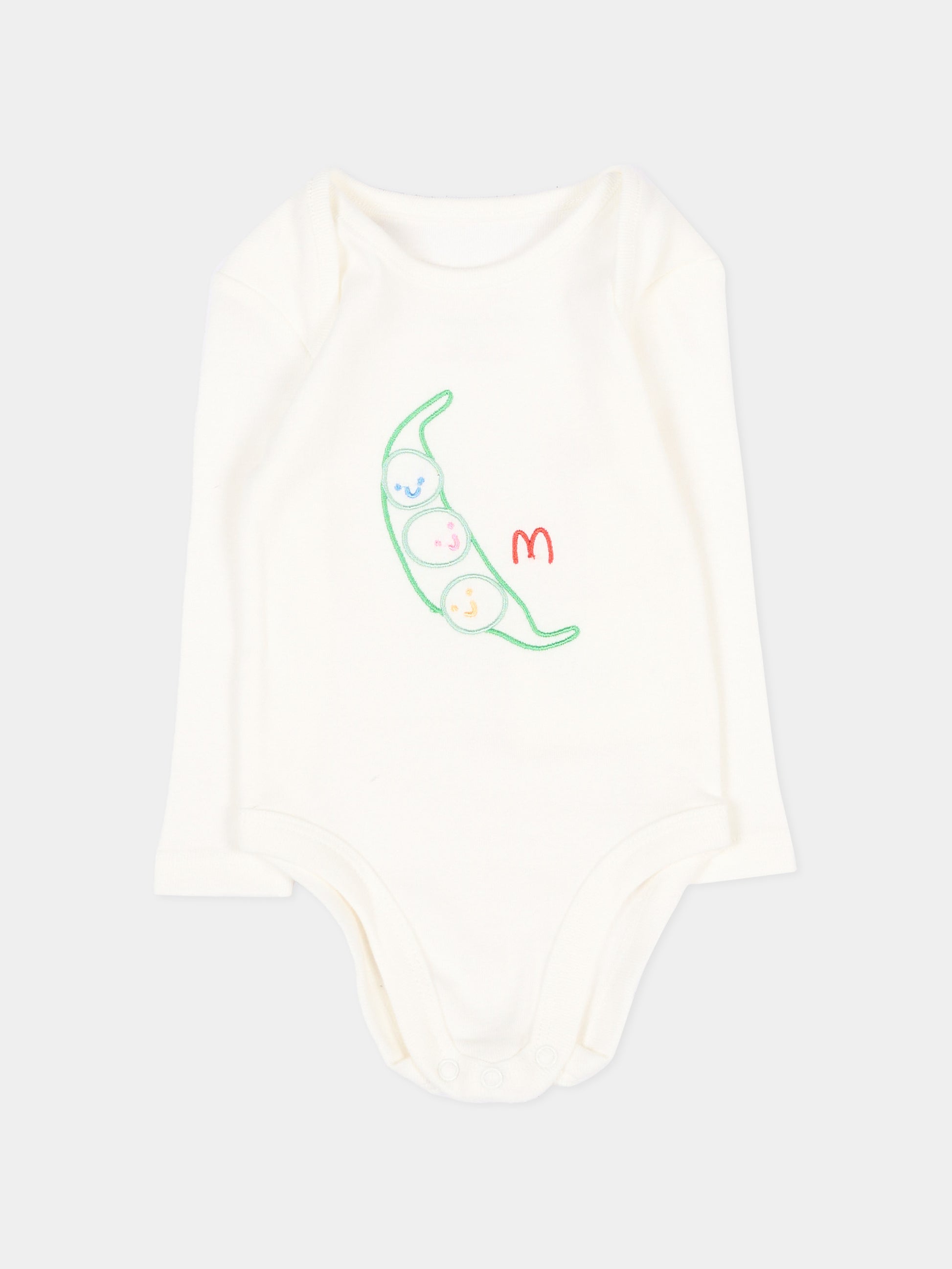 Set body avorio per neonato con ricami,Stella Mccartney Kids,TVB620 Z0669 101