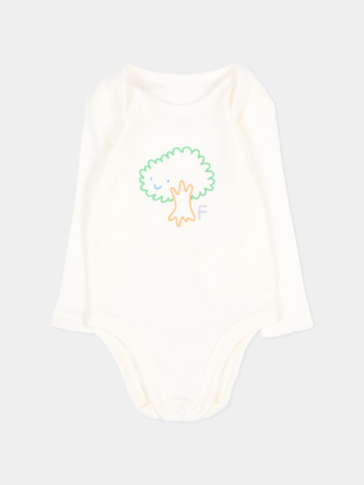 Set body avorio per neonato con ricami,Stella Mccartney Kids,TVB620 Z0669 101