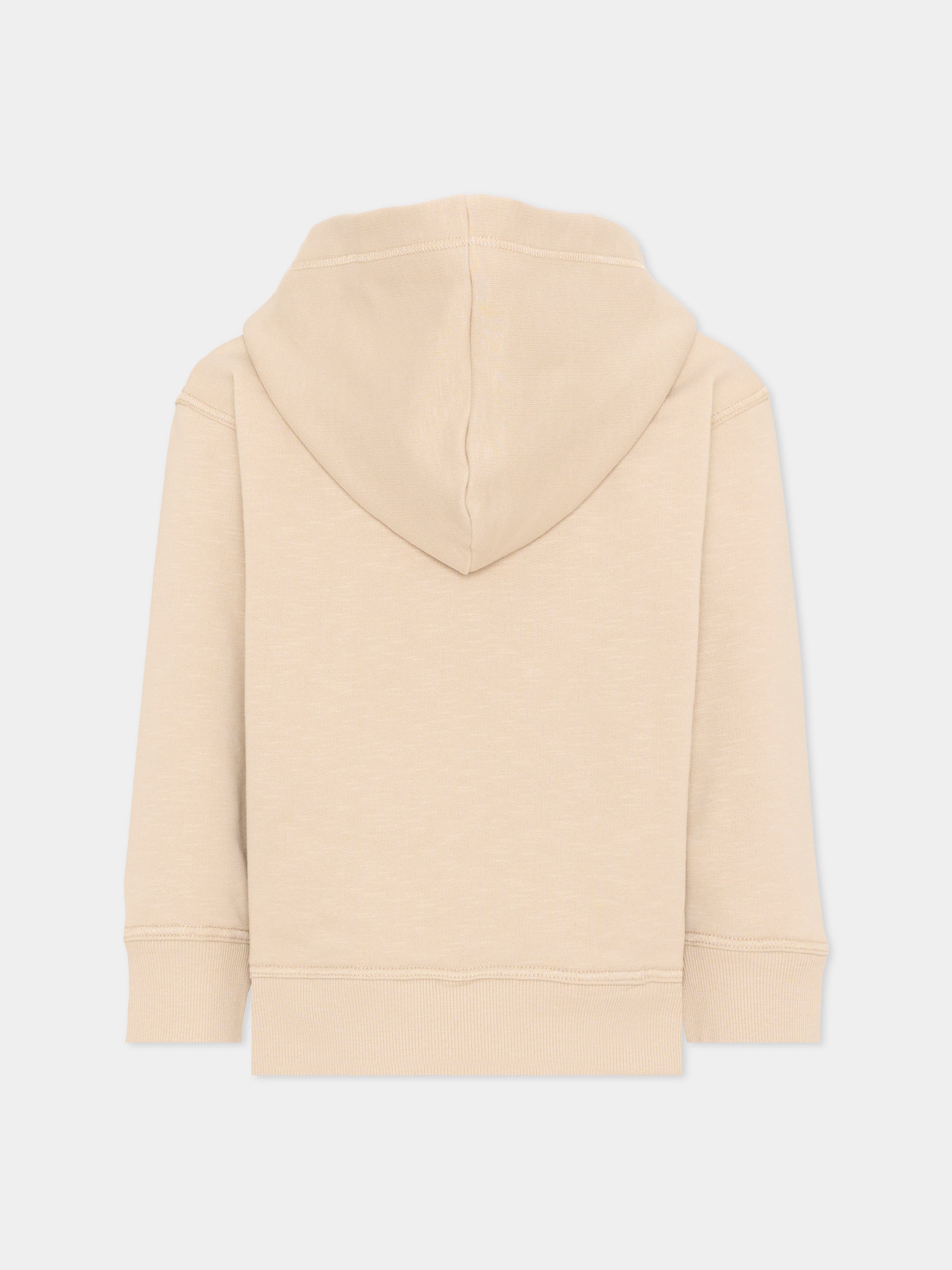 Felpa beige per bambini con logo,Givenchy Kids,H31095 192