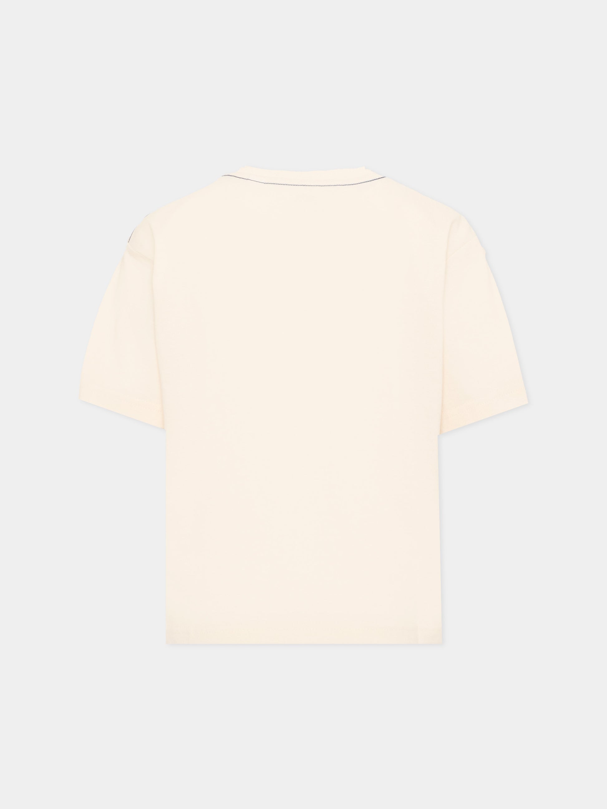 T-shirt avorio per bambino con stampa,Timberland,T60795 127