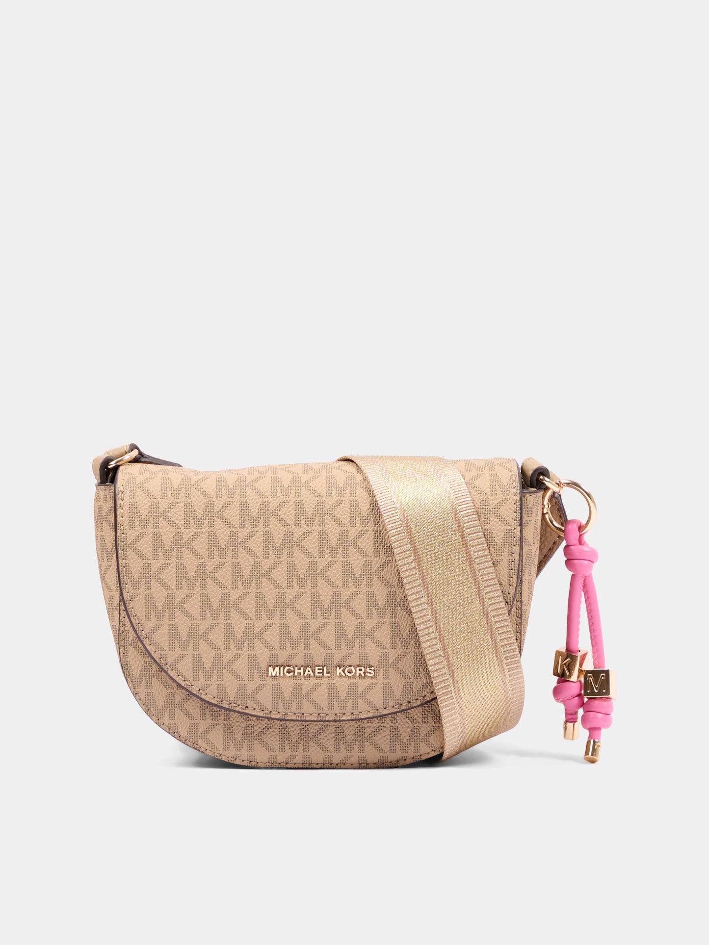 Borsa casual beige per bambina con logo,Michael Kors,R30632 215