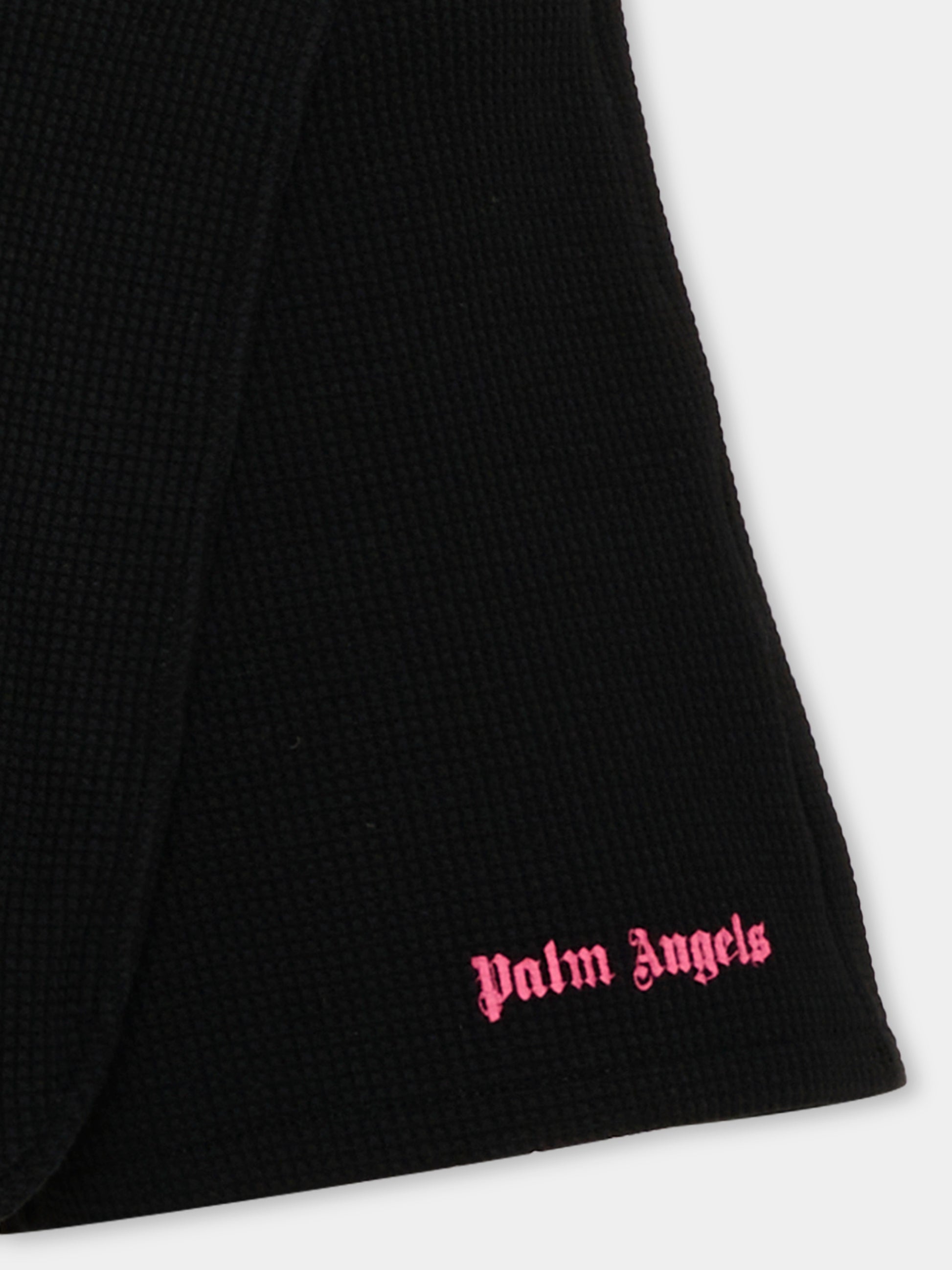 Shorts nero per bambina con logo,Palm Angels,PGCB00BS26JER001 110