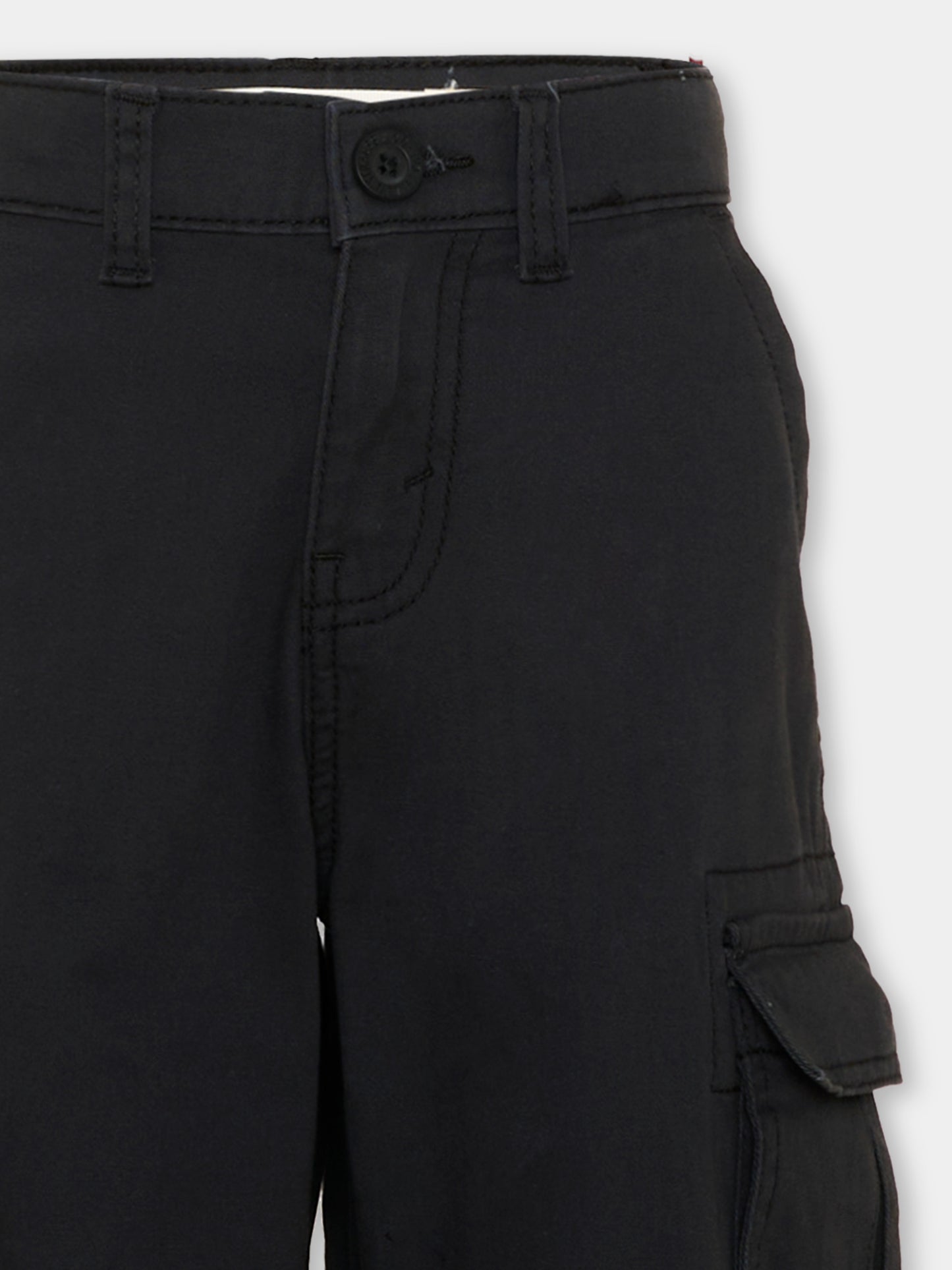 Pantalone nero cargo per bambino,Levi's Kids,8EN809 G52