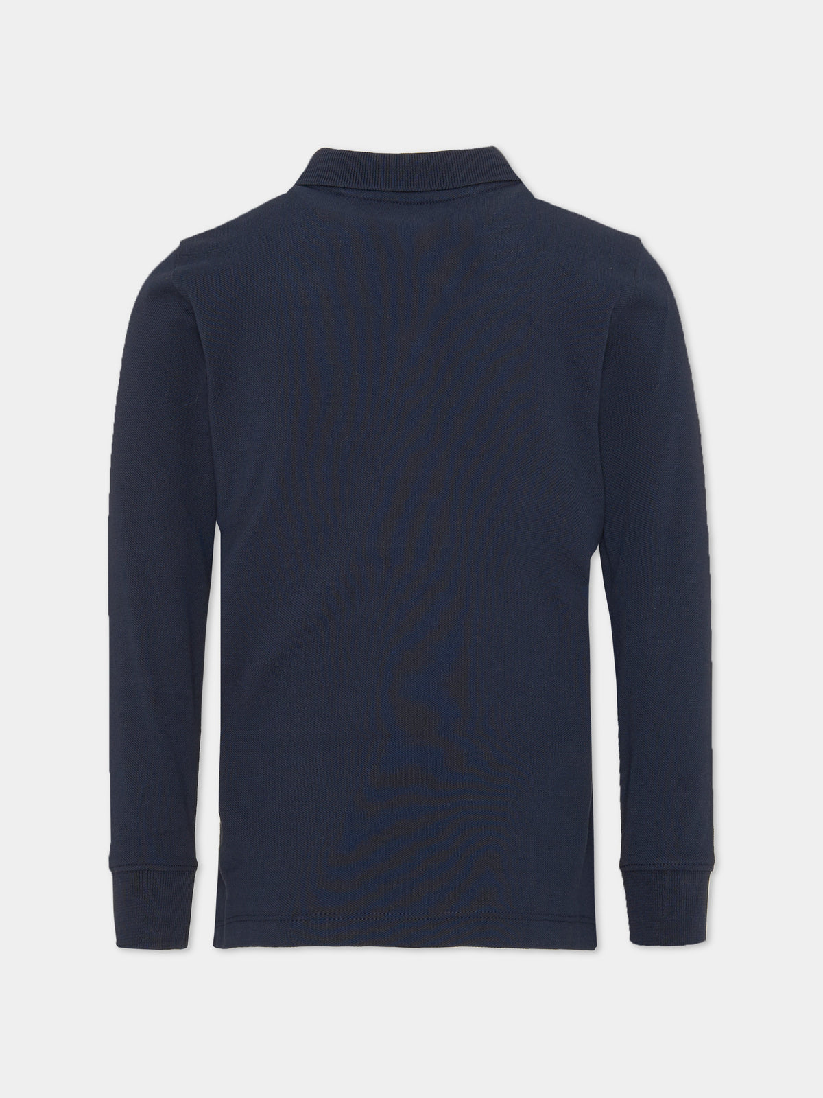 Polo a manica lunga blu per bambino,Tommy Hilfiger Junior,KB0KB09664 C1G