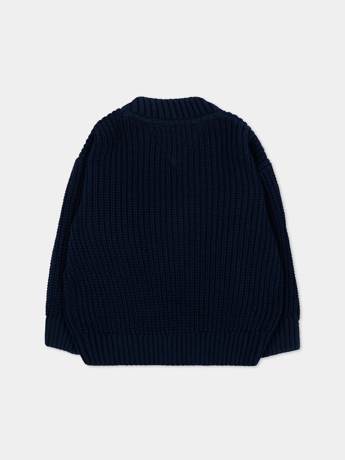 Maglione blu per neonati con logo,Tommy Hilfiger Junior,KB0KB10071 C1G_