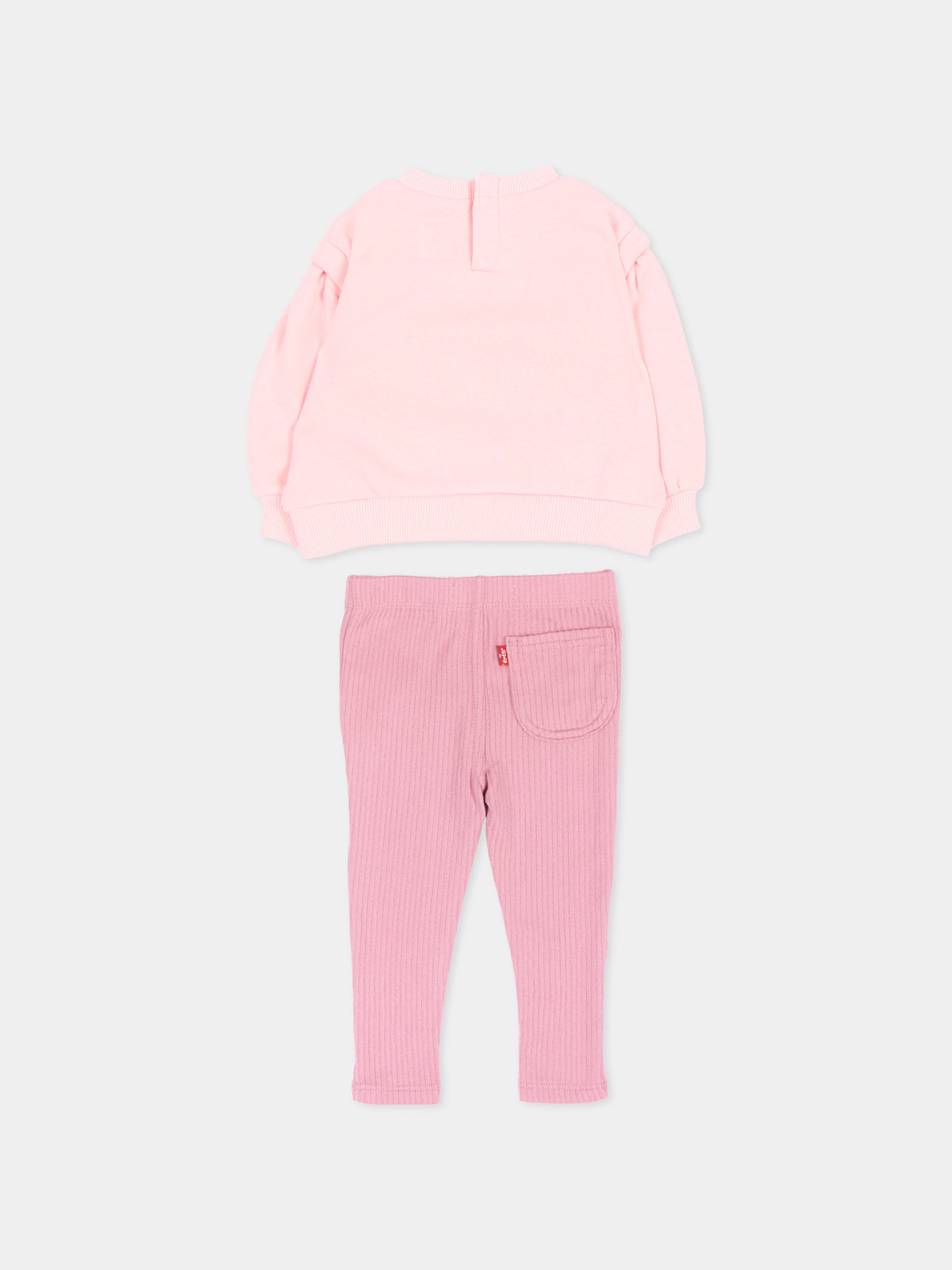 Completo sportivo lungo rosa per neonata,Levi's Kids,1EN470 AGJ