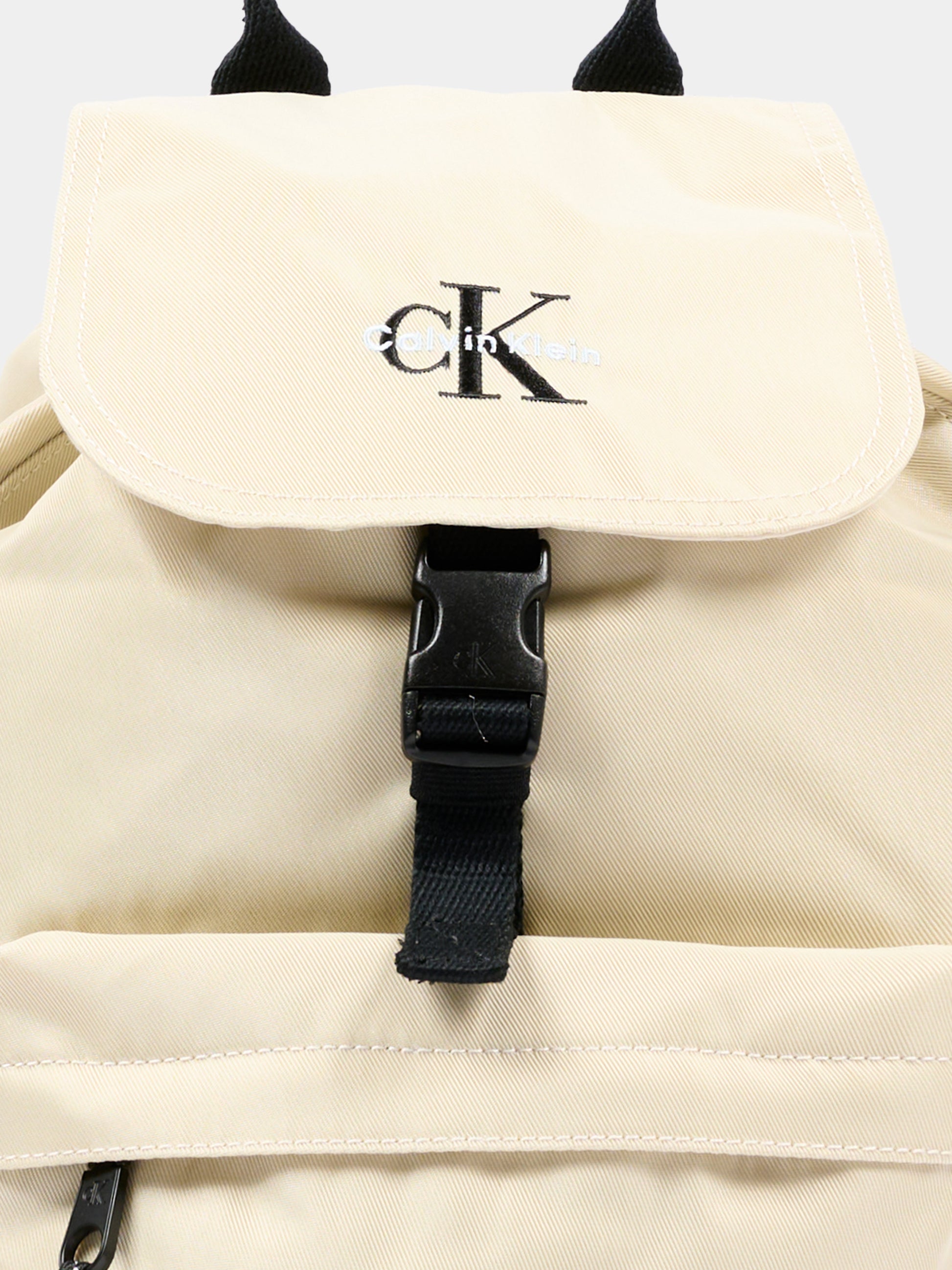 Zaino beige logo CK frontale,Calvin Klein Kids,IU0IU00732 PDV