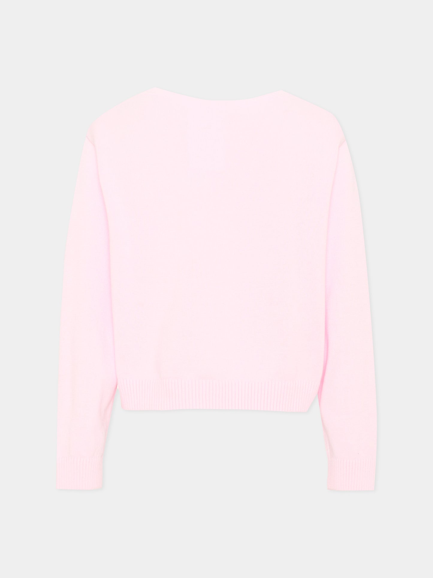 Maglione rosa logo per bambina,Calvin Klein Kids,IG0IG03075 TN9