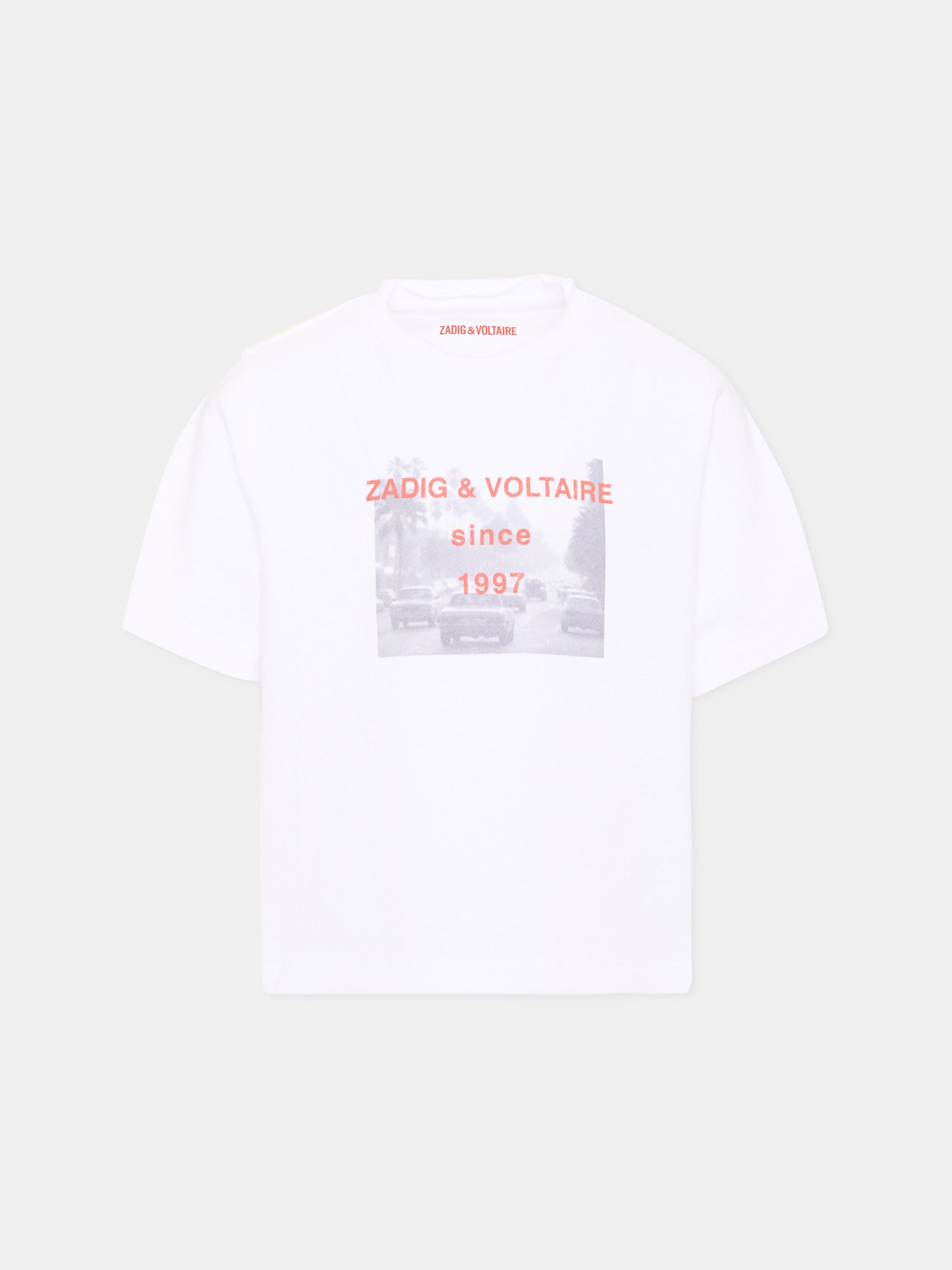 T-Shirt bianca per bambini,Zadig & Voltaire Kids,X60582 10P