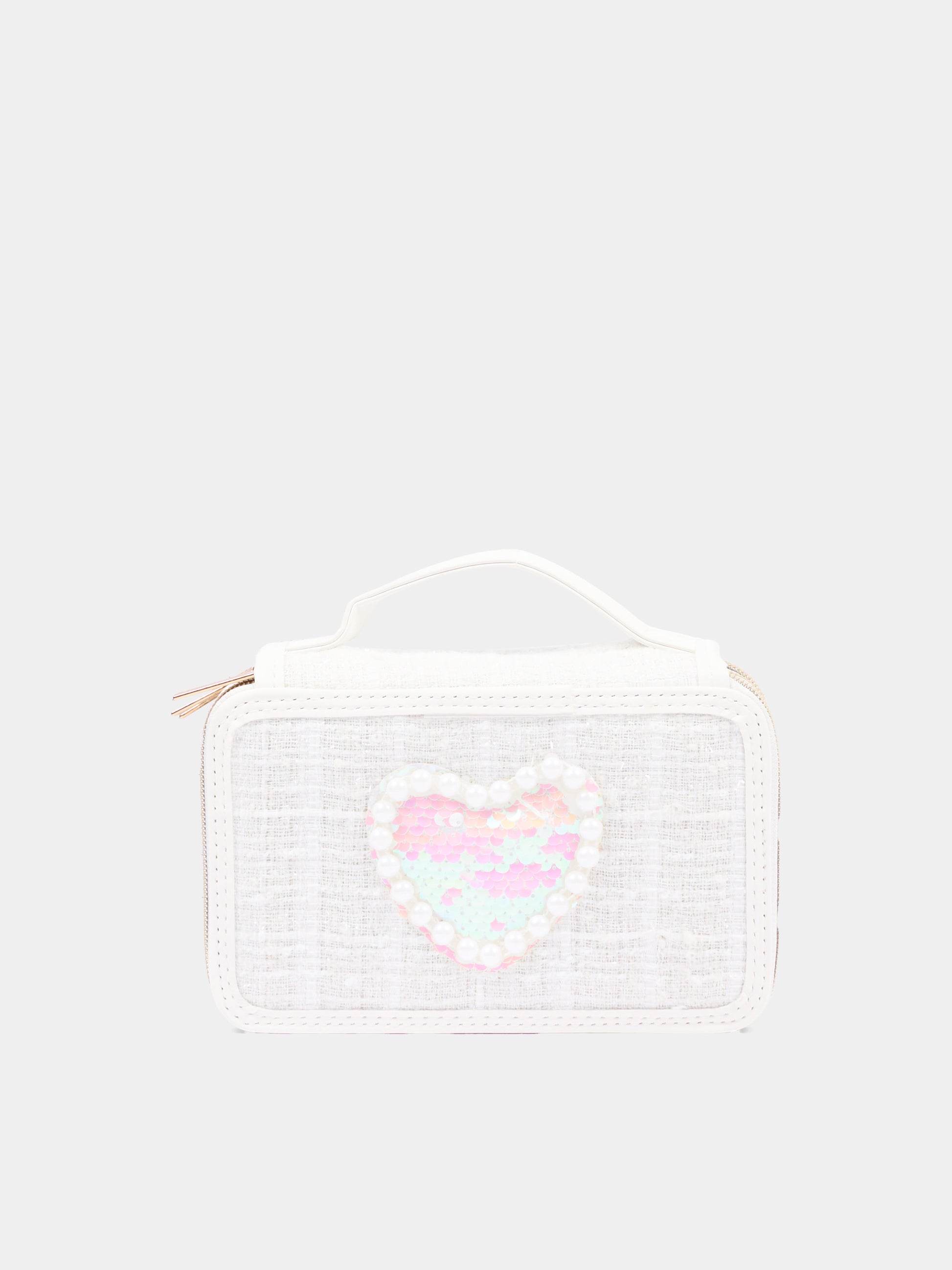 Astuccio bianco per bambina con cuore,Girabrilla,19085 19088