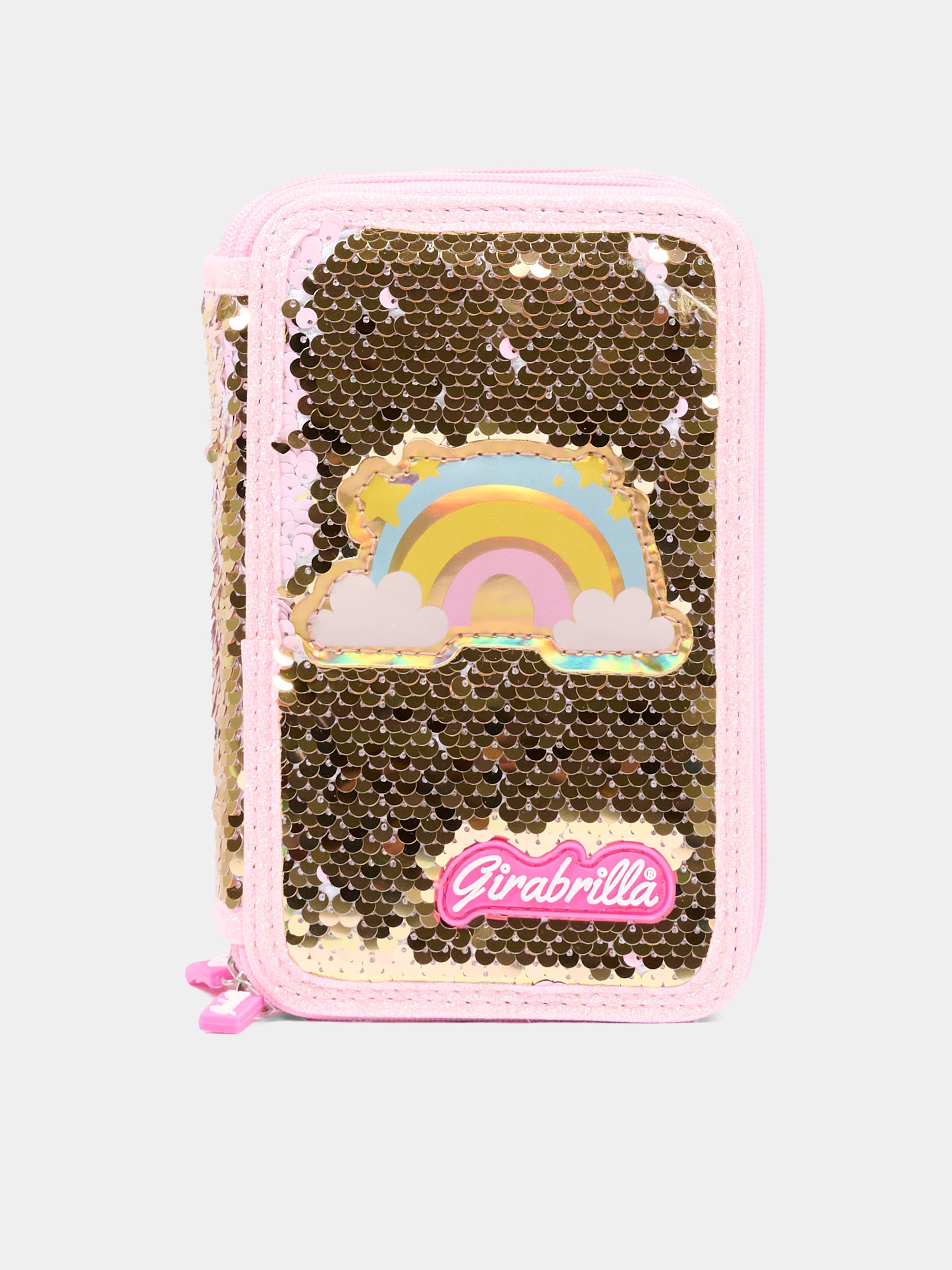Astuccio oro per bambina con arcobaleno,Girabrilla,19116 19118