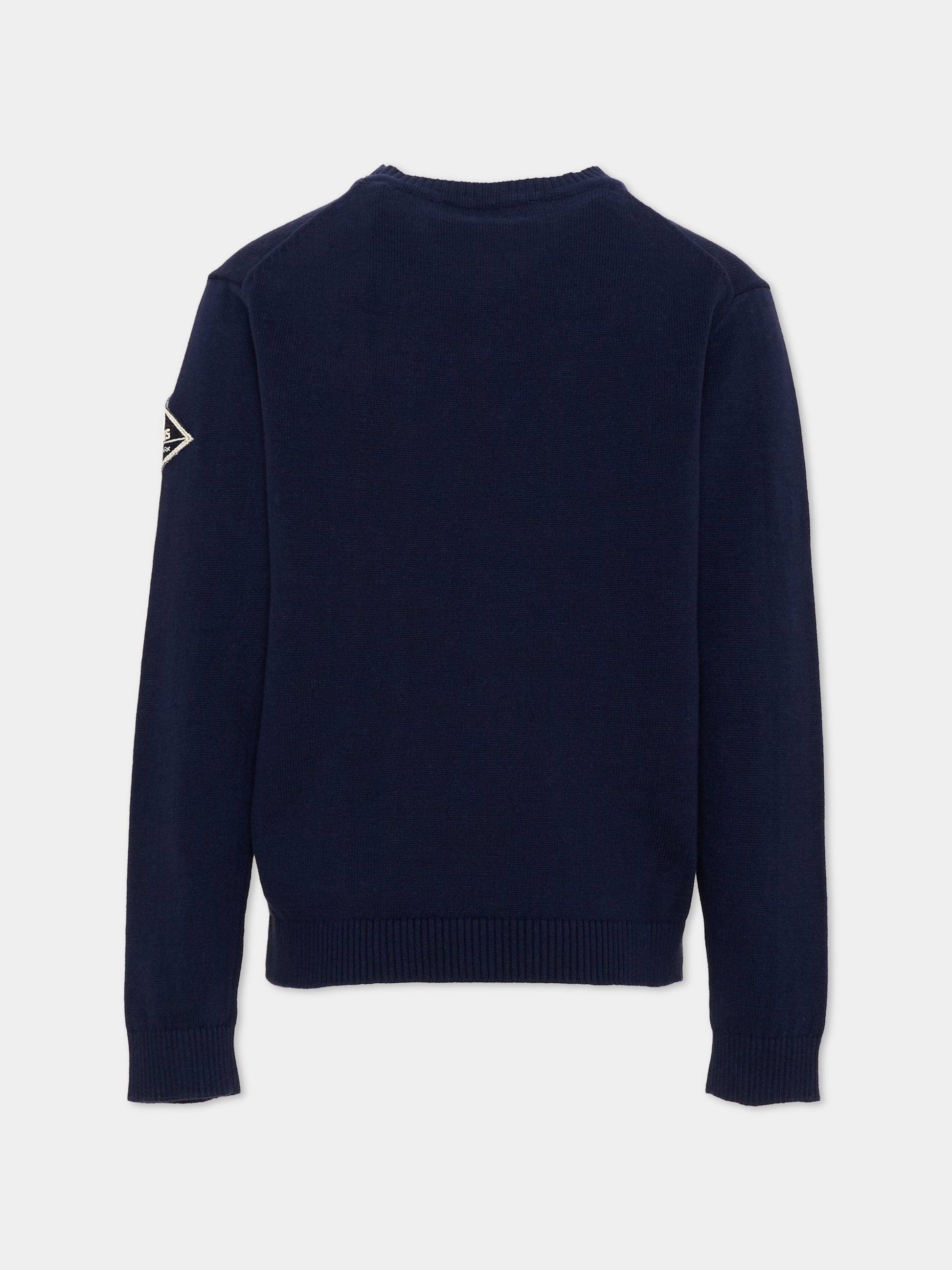 Maglione blu per bambino con logo,Roy Roger's Kids,RG109 0 3854