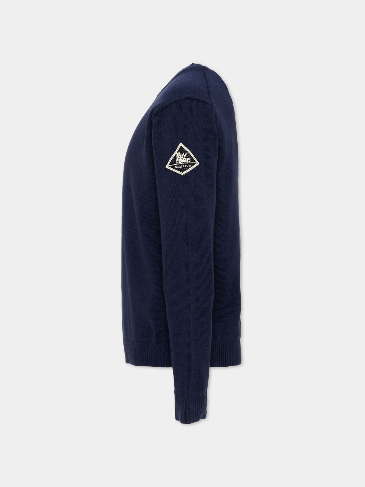 Maglione blu per bambino con logo,Roy Roger's Kids,RG109 0 3854