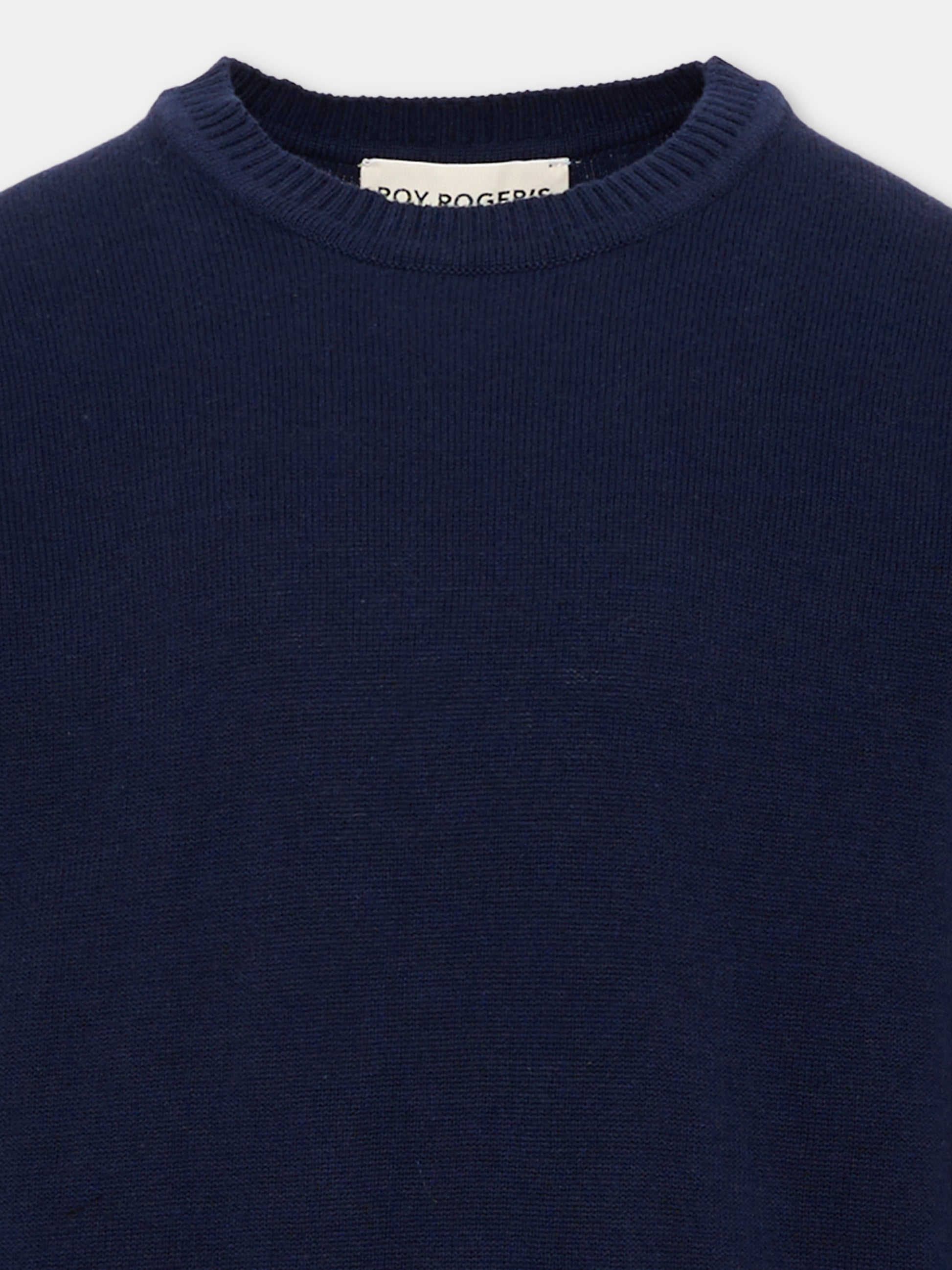 Maglione blu per bambino con logo,Roy Roger's Kids,RG109 0 3854