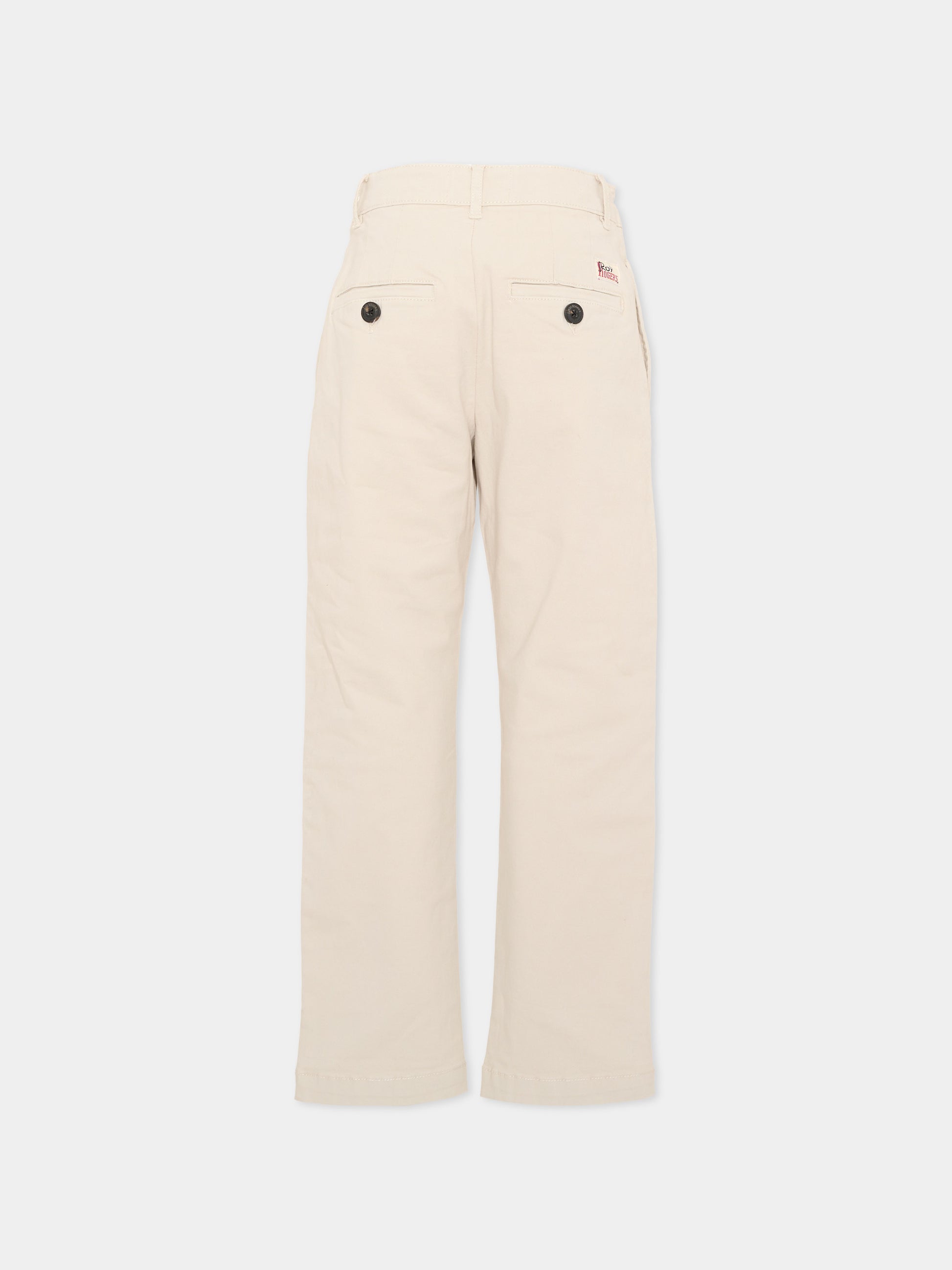 Pantalone beige per bambino,Roy Roger's Kids,RG131 0 421