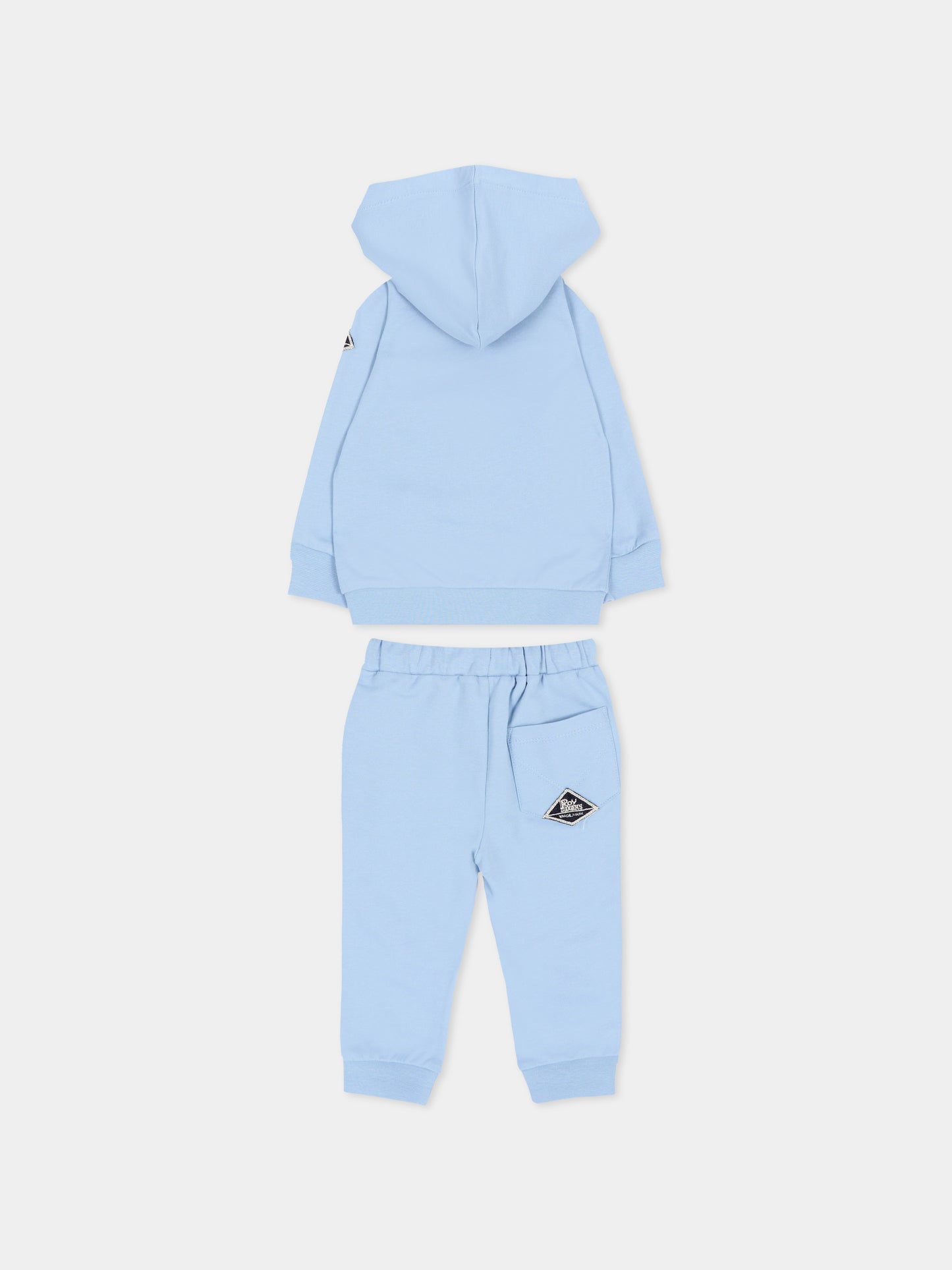 Completo sportivo lungo azzurro per neonato,Roy Roger's Kids,RG185 0 3814