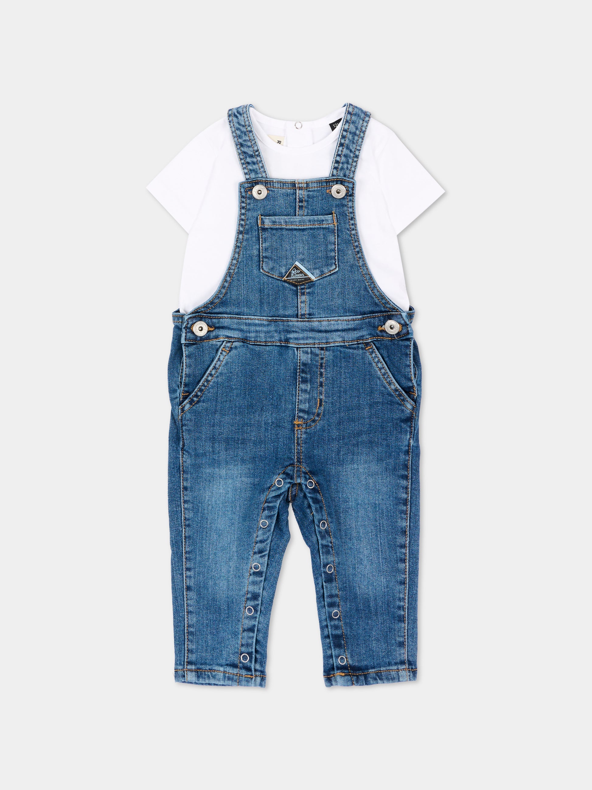 Salopette denim per neonata,Roy Roger's Kids,RG201 K1 8002