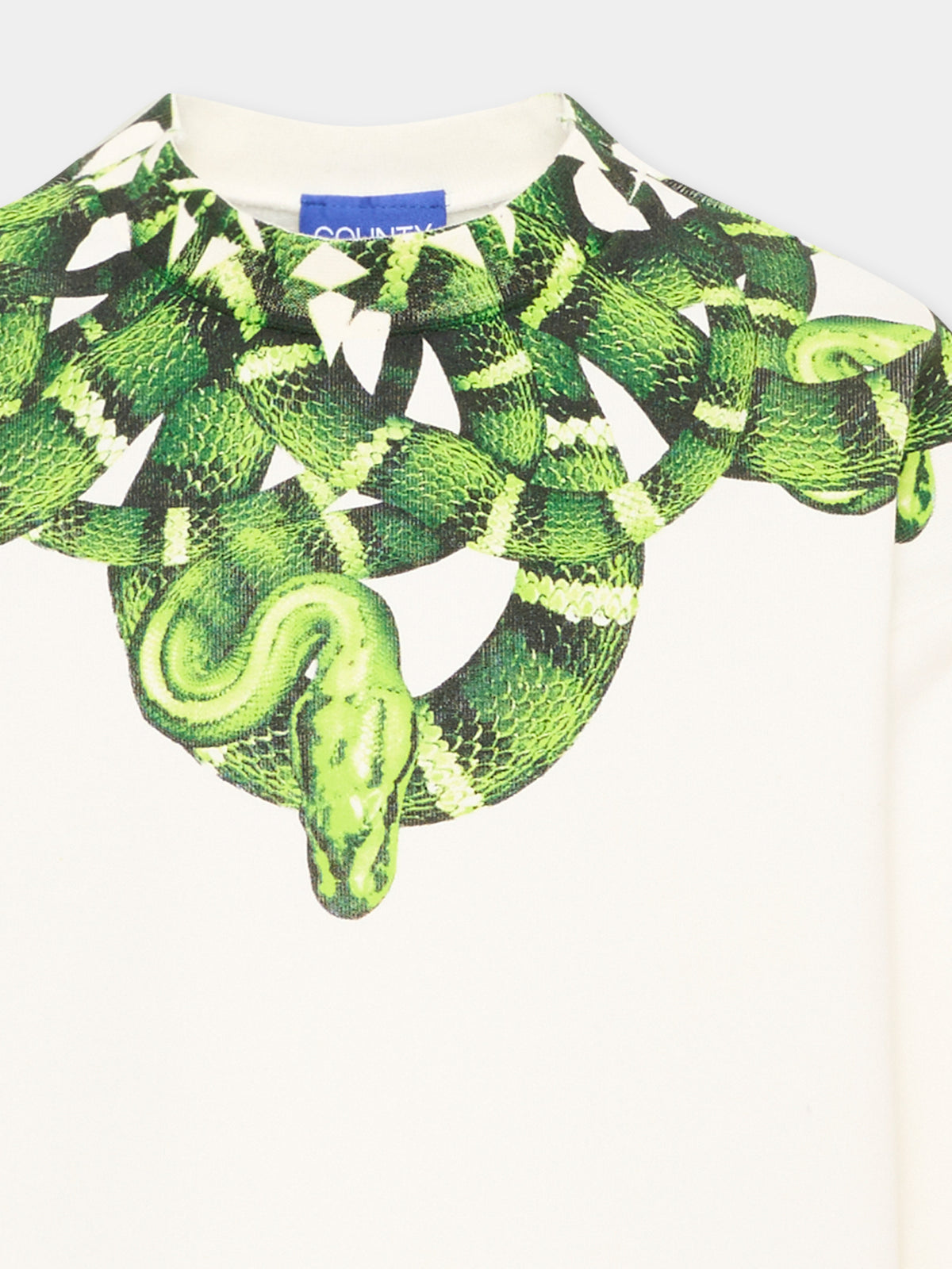 Felpa avorio per bambino con serpente,County Of Milan Kids,S6CMJBSW012 412