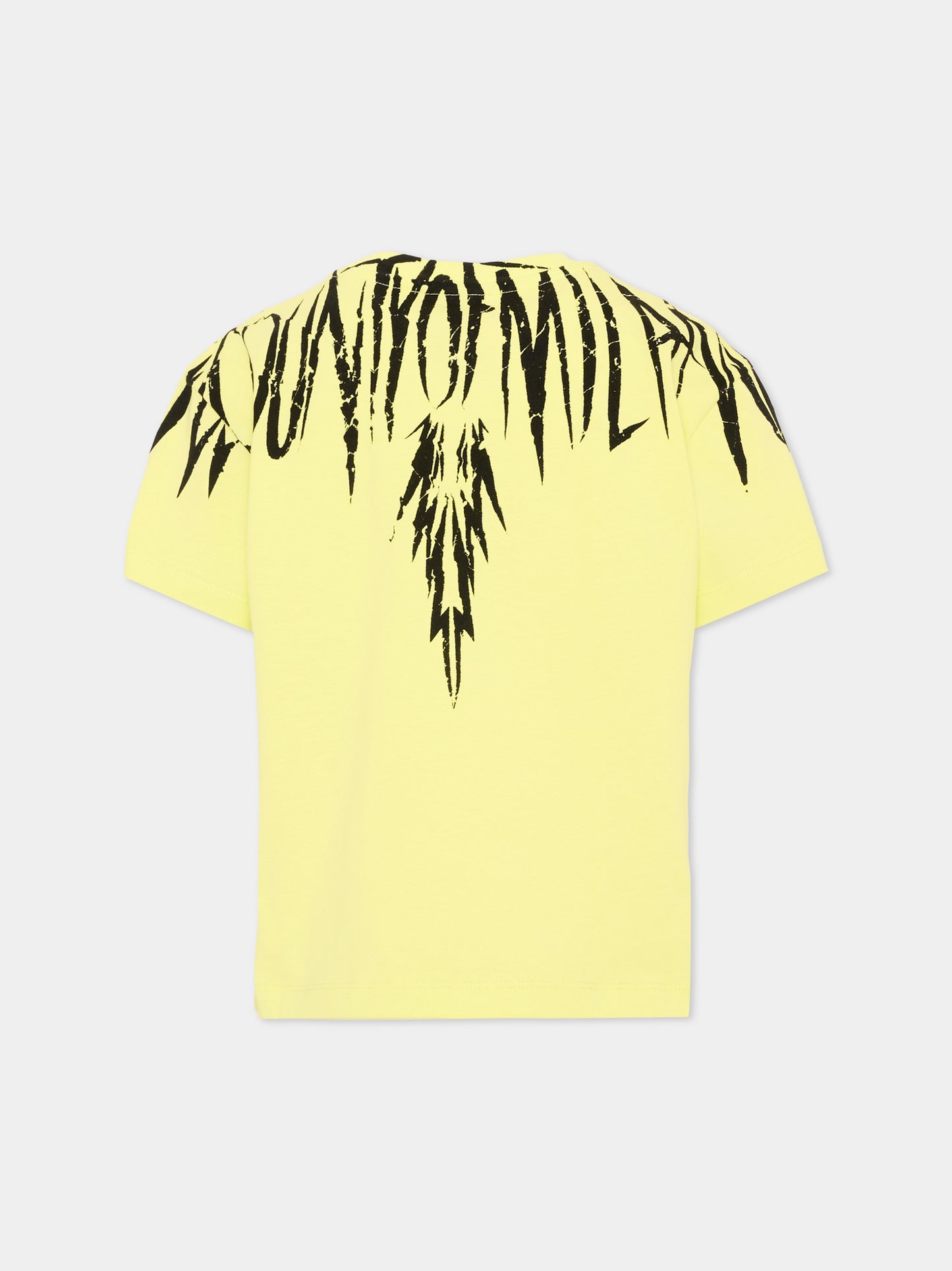 T-shirt gialla per bambino con ali,County Of Milan Kids,S6CMJBTH026 020