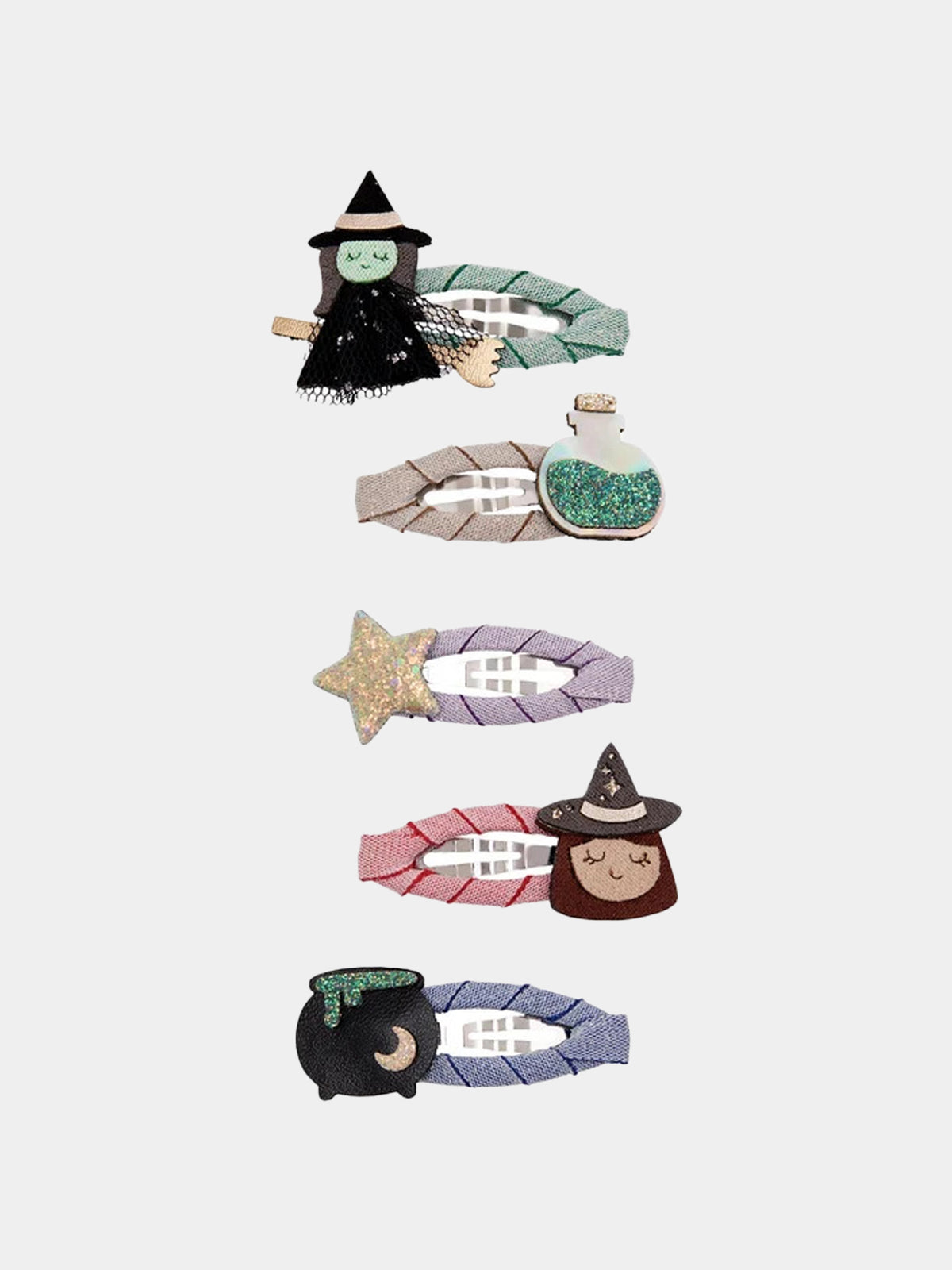 Set de barrettes multicolores pour fille Halloween