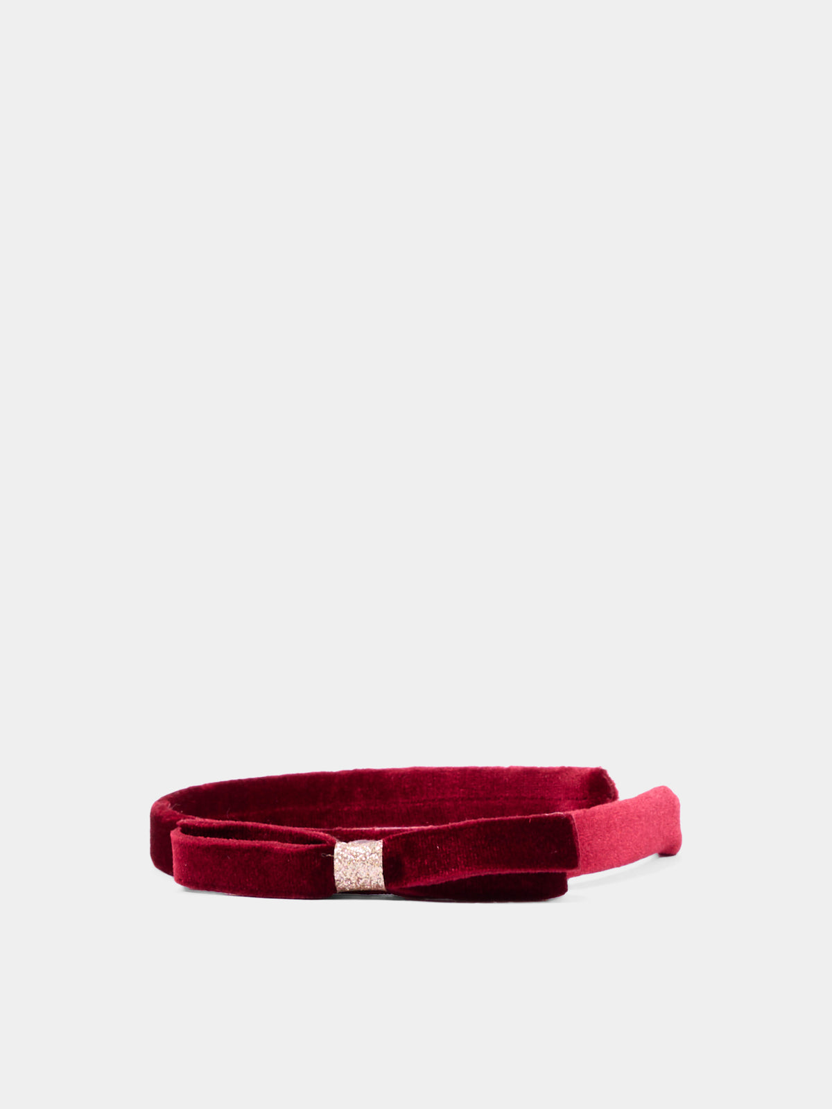 Serre-tête rouge pour fille avec nœud