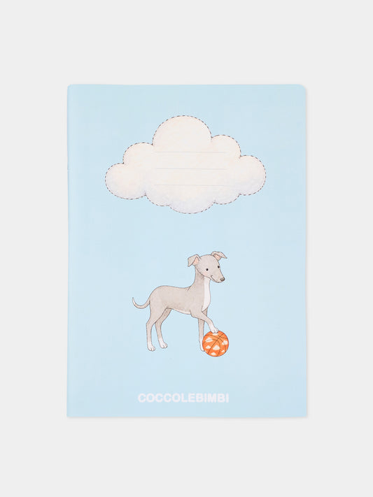 Quaderno celeste per bambini con cane,Kartos,CB01055301Q