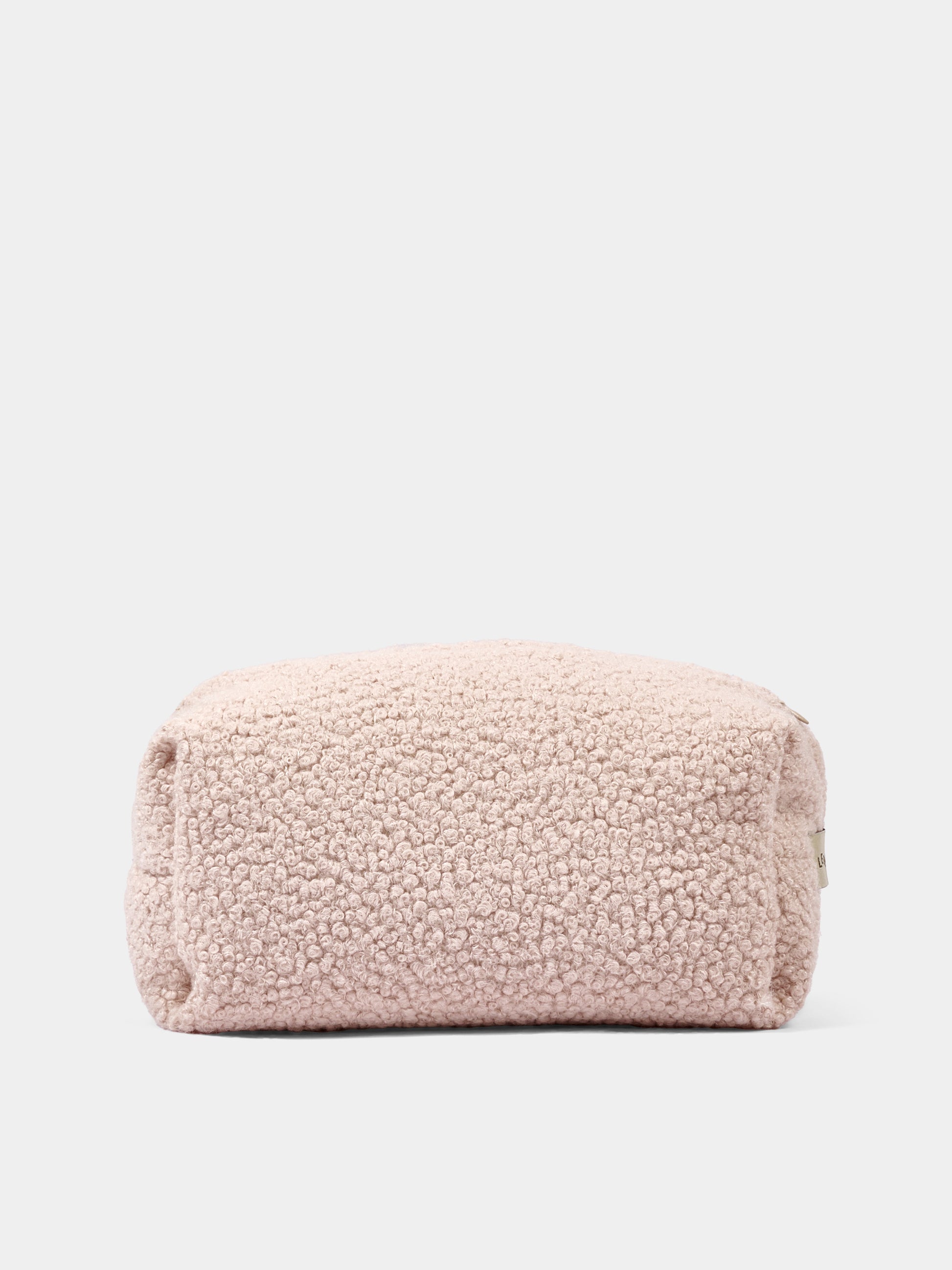 Pochette avorio per neonati con orsetto effetto bouclé,Le Boo Beebè,CBR040 21