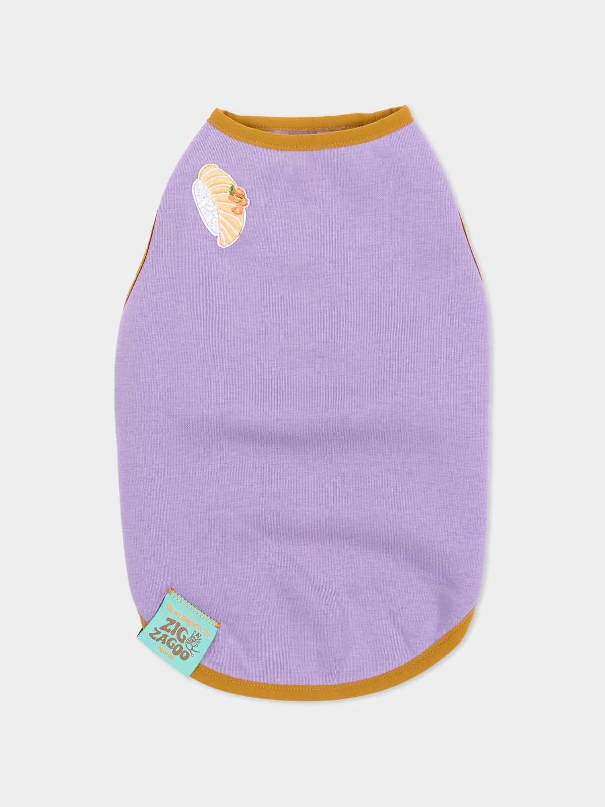Tutina Ludovica per cani lilla con patch,Zigzagoo,LUDOVICA LILLA