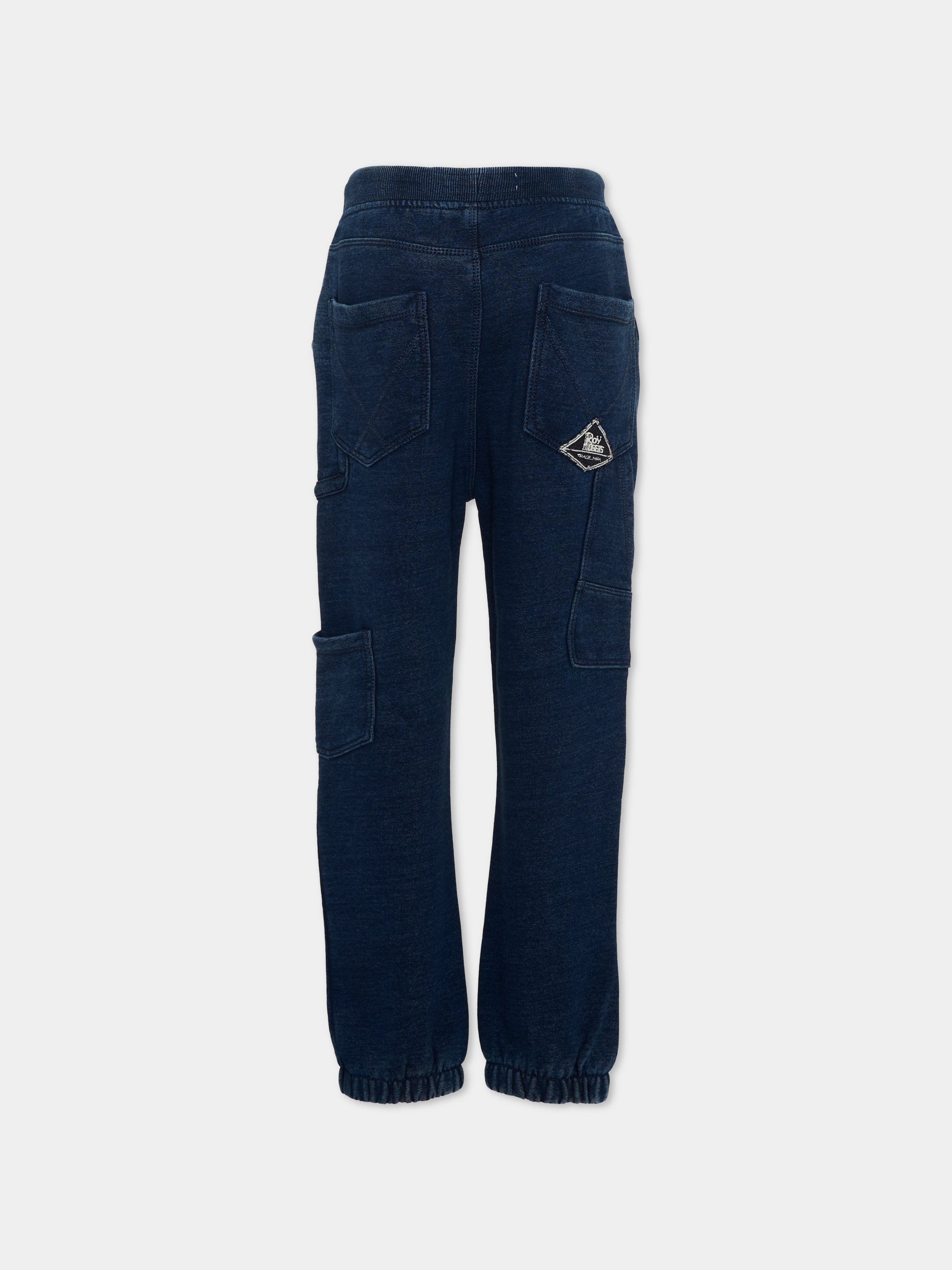 Pantalone blu per bambino con coulisse,Roy Roger's Kids,R F103 00 7750