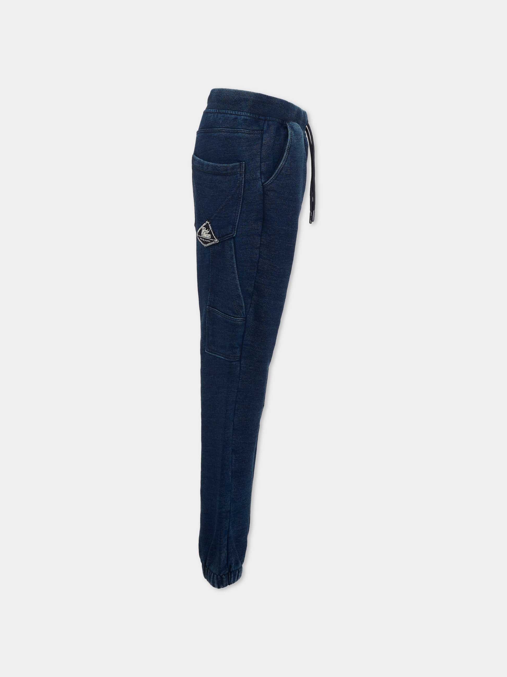 Pantalone blu per bambino con coulisse,Roy Roger's Kids,R F103 00 7750