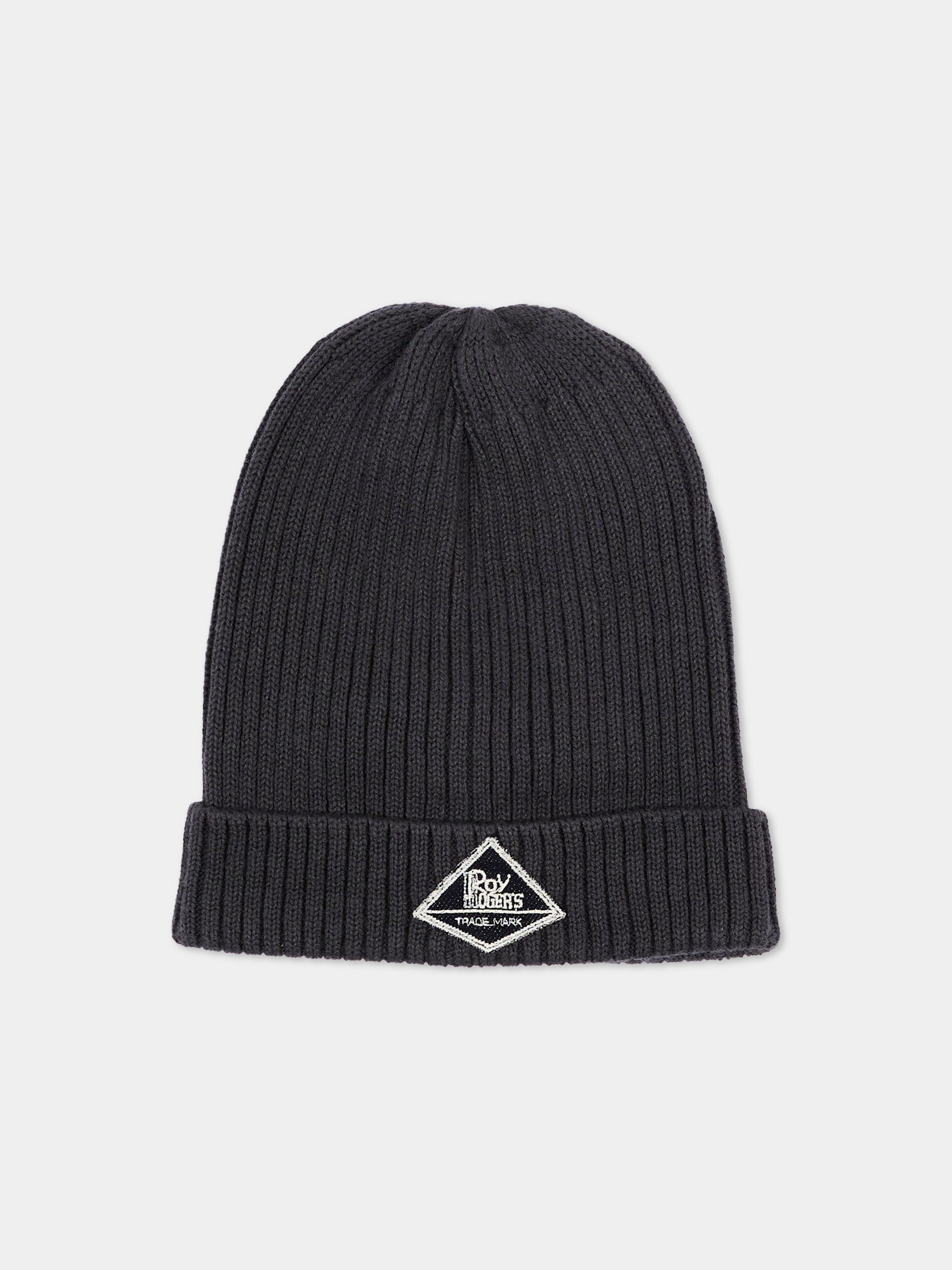 Cappello nero per bambino con logo,Roy Roger's Kids,R F122 00 0566