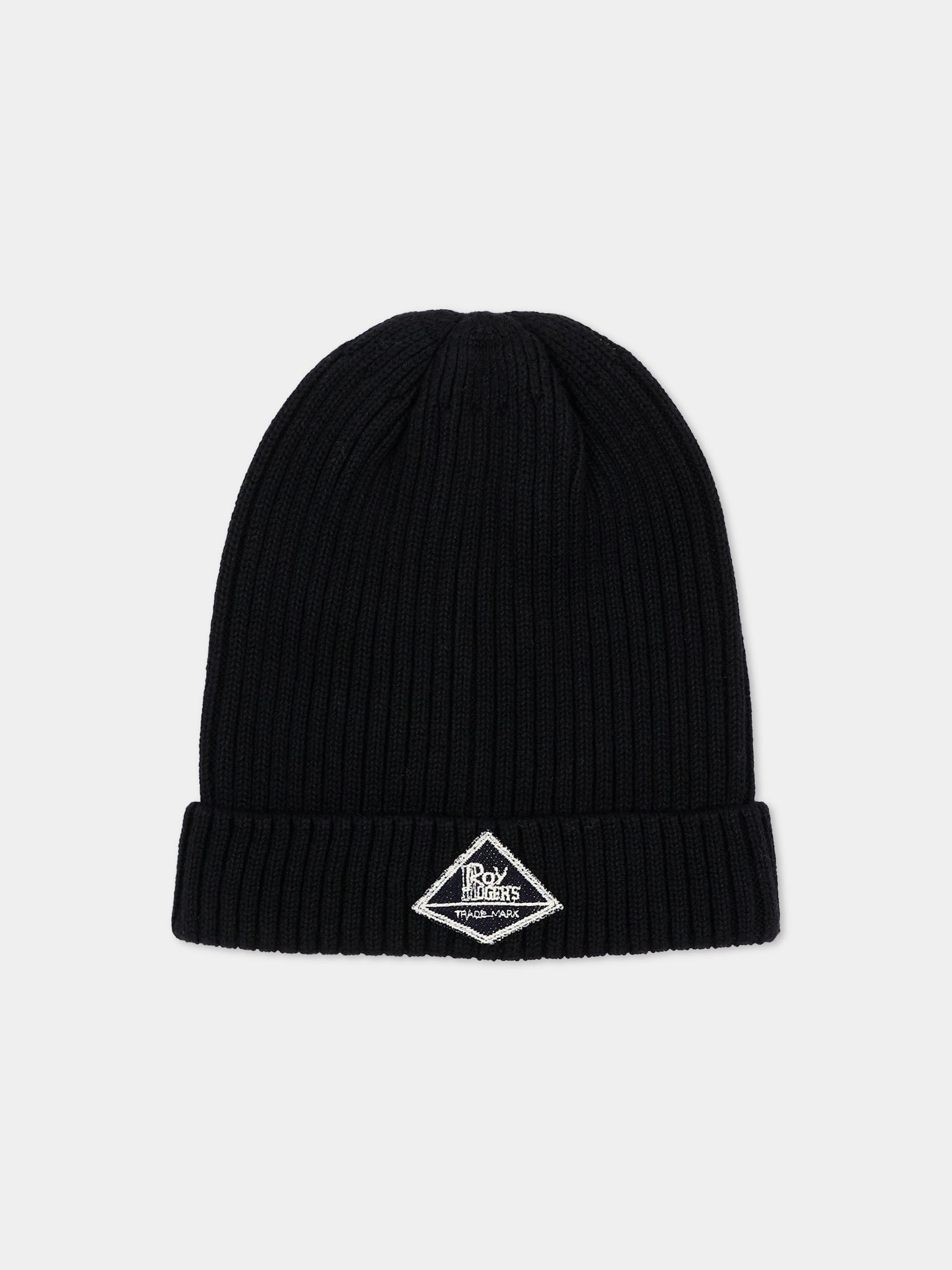 Cappello nero per bambino con logo,Roy Roger's Kids,R F122 00 0658
