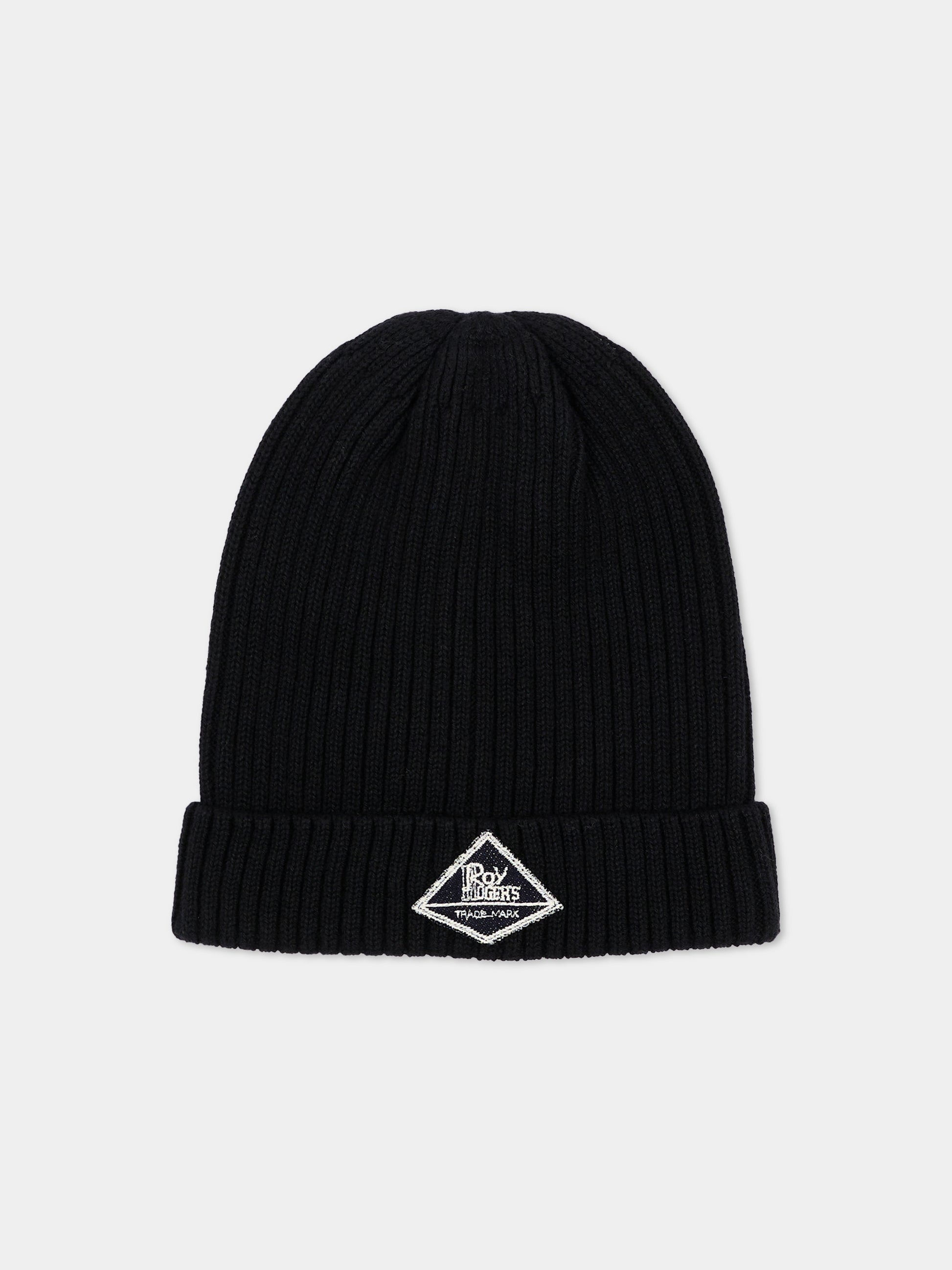 Cappello nero per bambino con logo,Roy Roger's Kids,R F122 00 0658