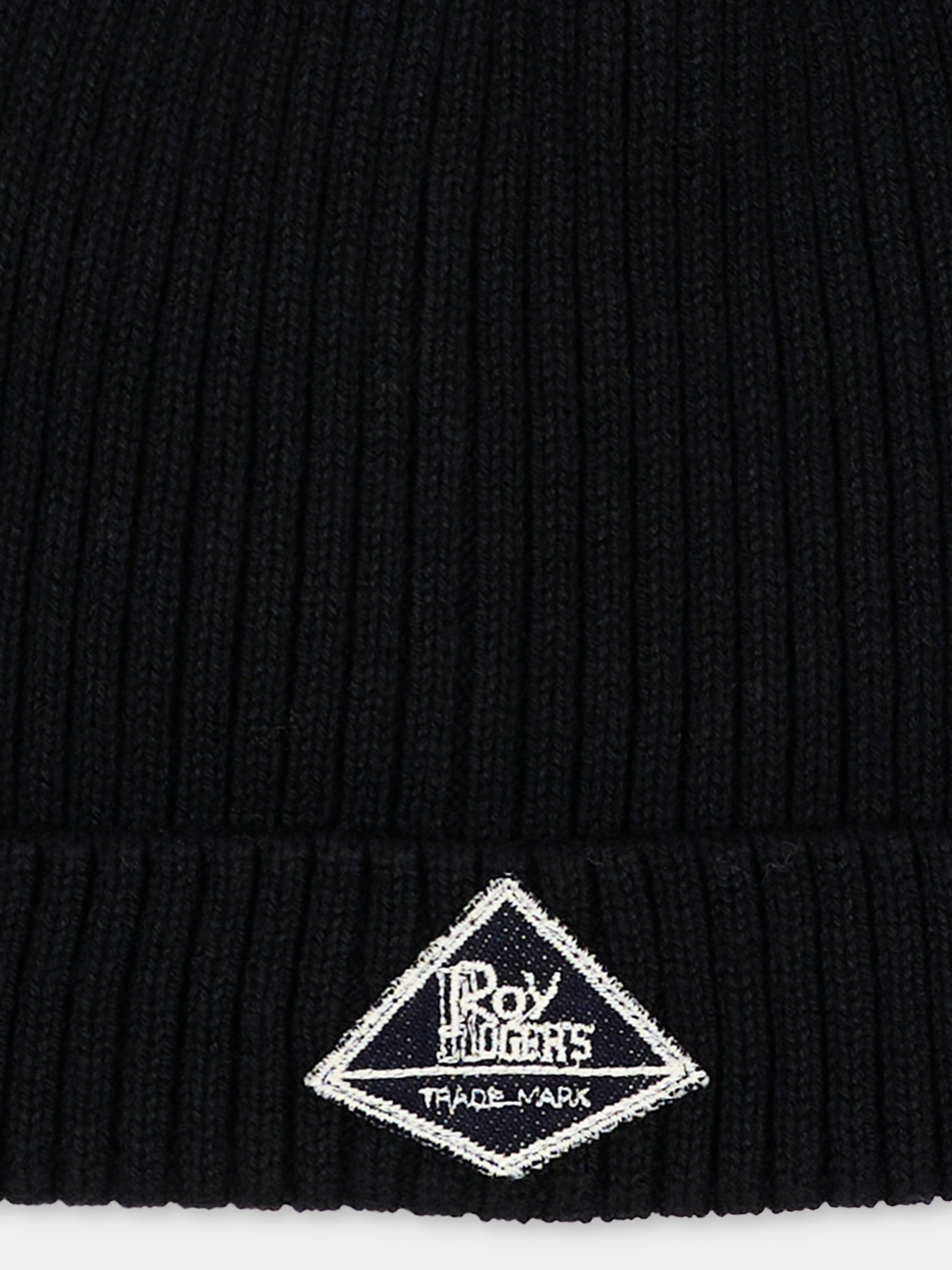 Cappello nero per bambino con logo,Roy Roger's Kids,R F122 00 0658