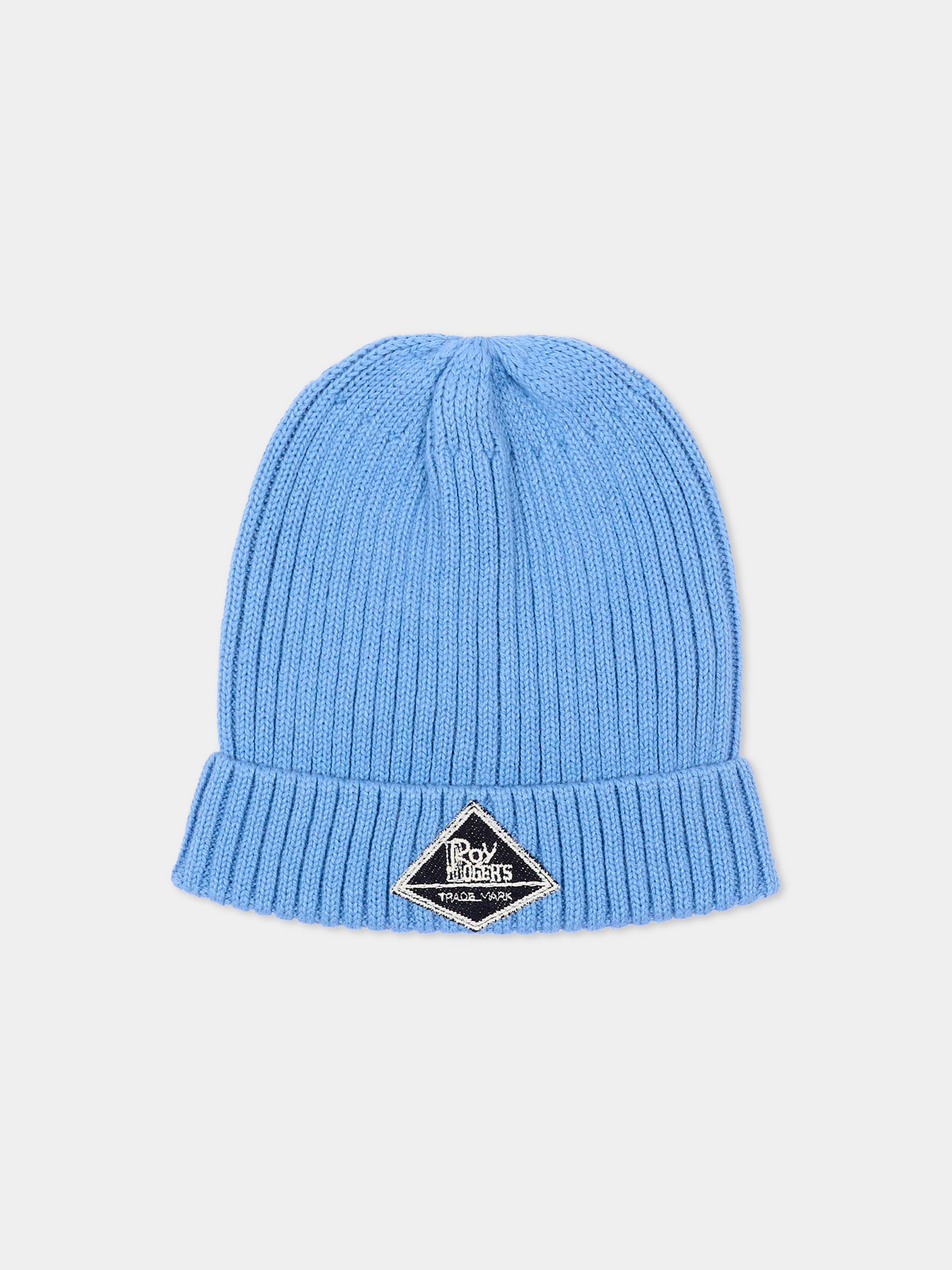 Cappello azzurro per bambino con logo,Roy Roger's Kids,R F122 00 3762