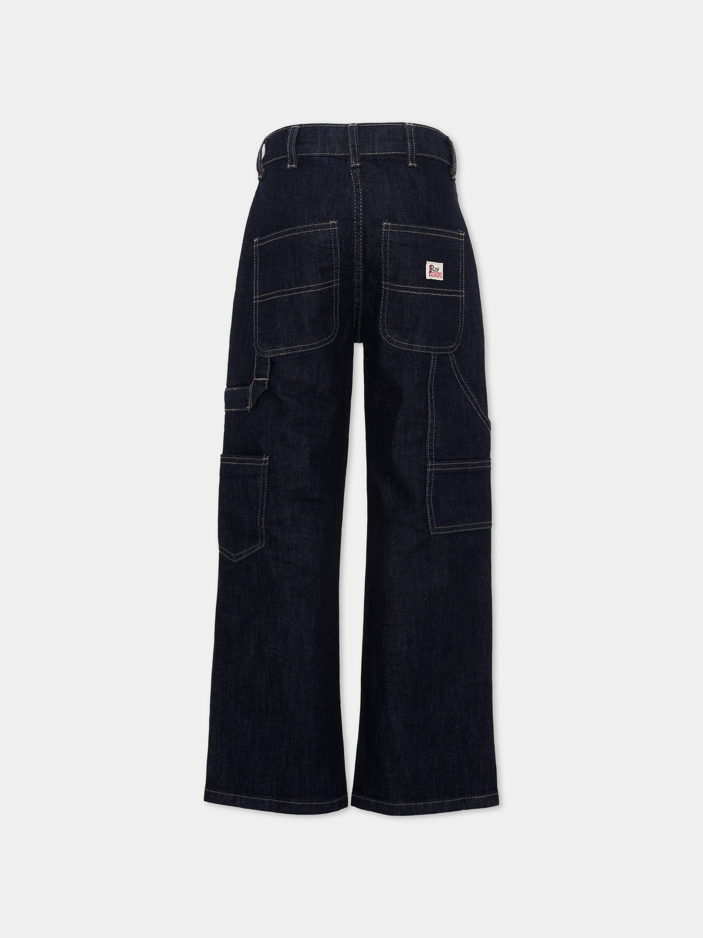 Jeans denim scuro per bambino,Roy Roger's Kids,R F147 00 7004