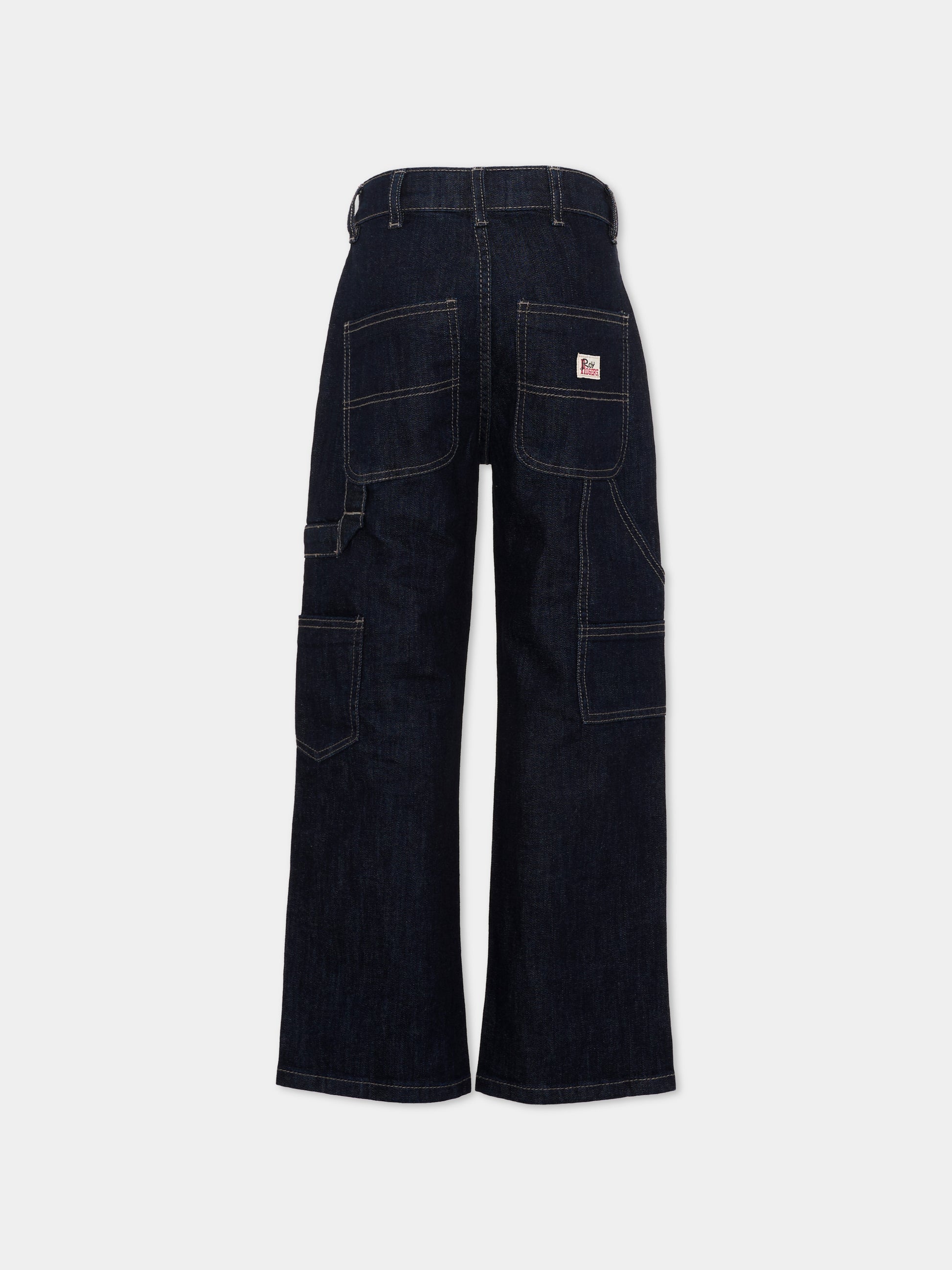Jeans denim scuro per bambino,Roy Roger's Kids,R F147 00 7004