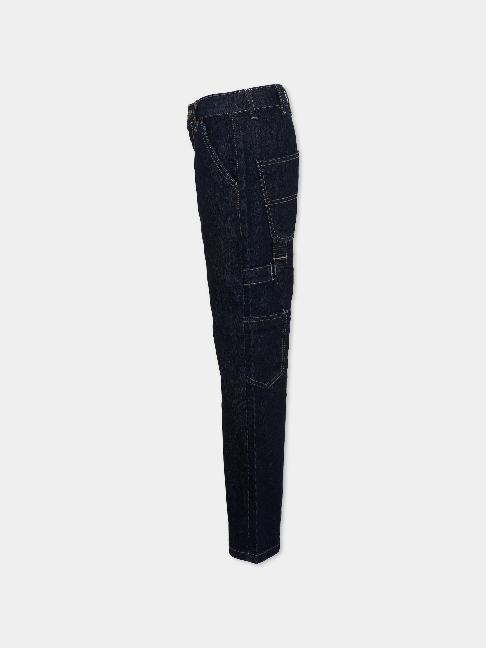 Jeans denim scuro per bambino,Roy Roger's Kids,R F147 00 7004