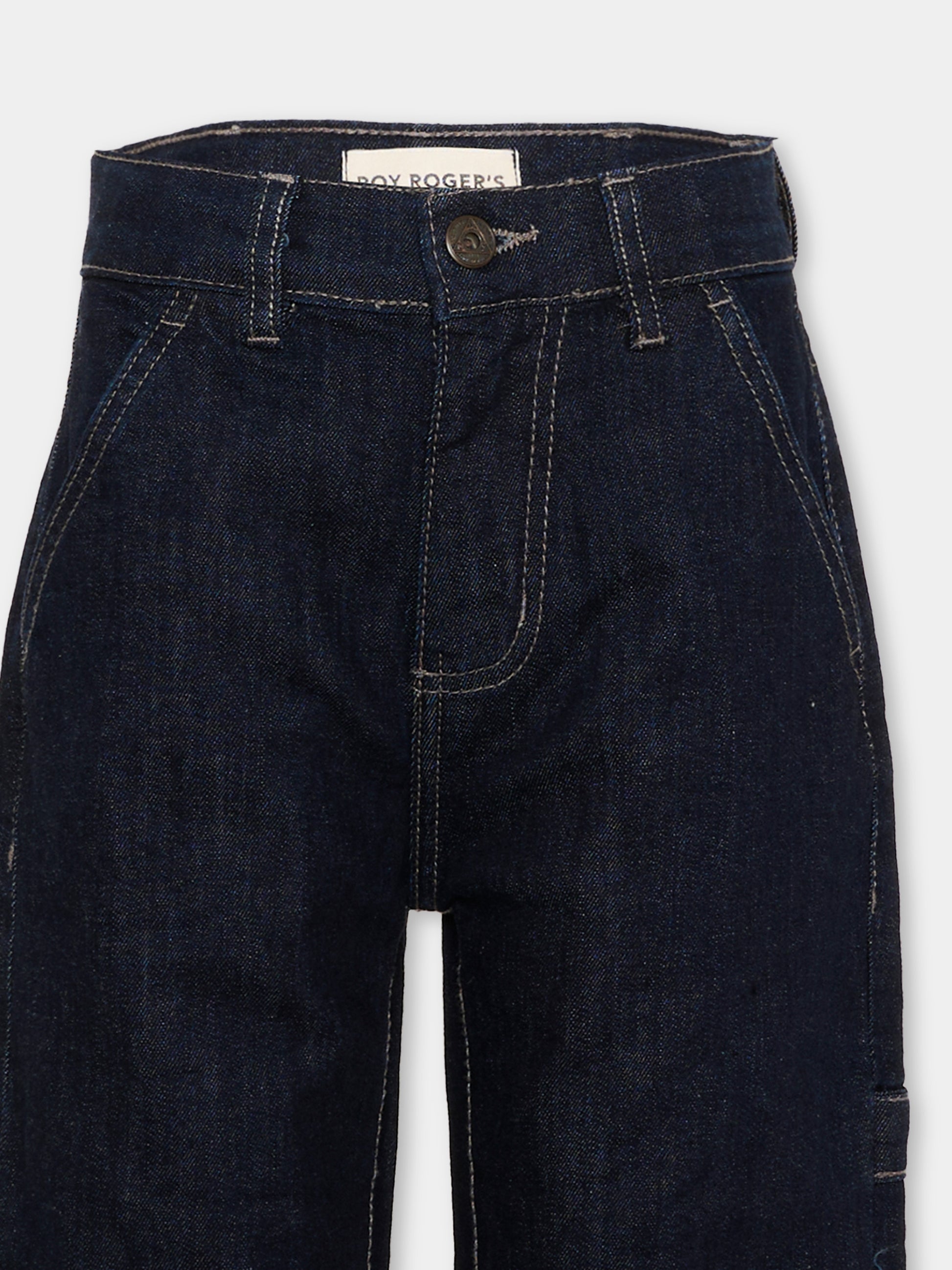Jeans denim scuro per bambino,Roy Roger's Kids,R F147 00 7004