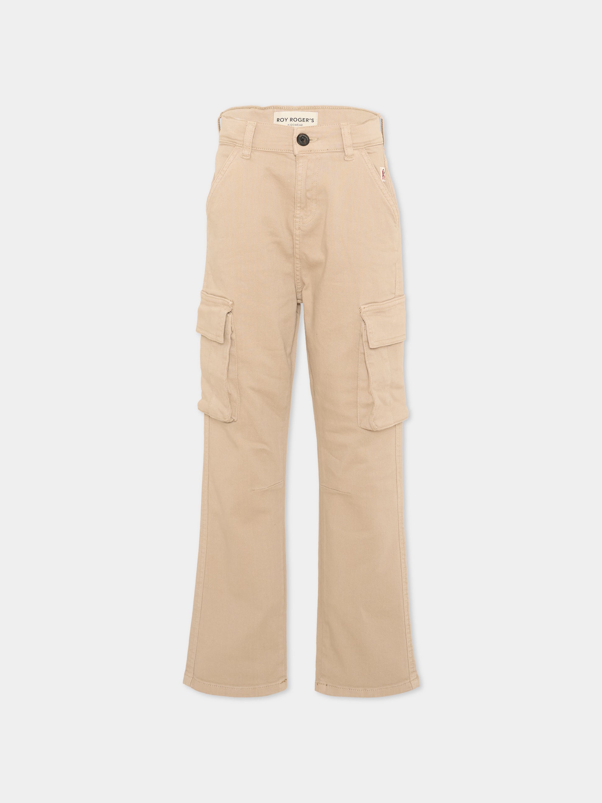 Pantalone beige per bambino cargo,Roy Roger's Kids,R F202 00 0436