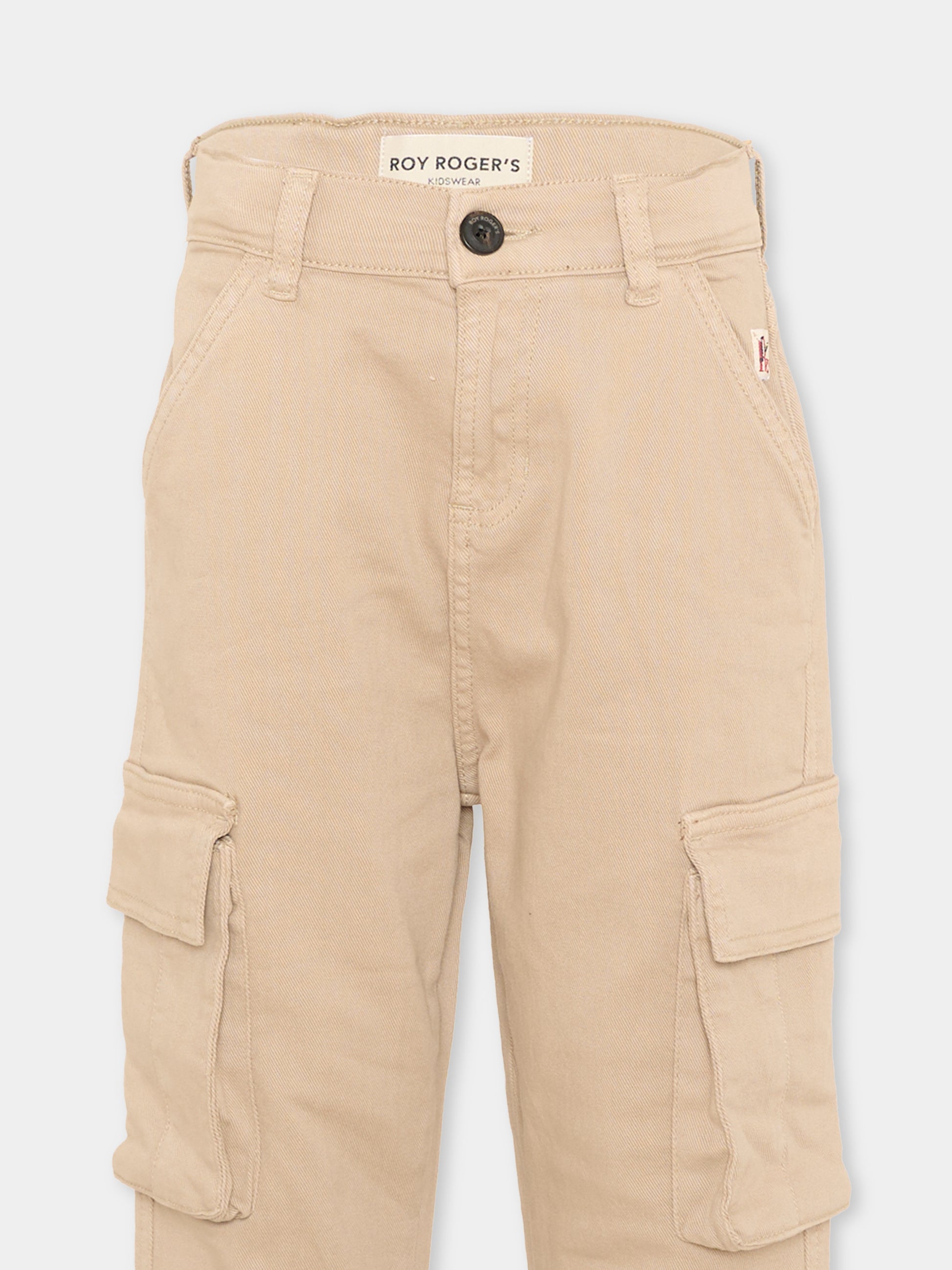 Pantalone beige per bambino cargo,Roy Roger's Kids,R F202 00 0436