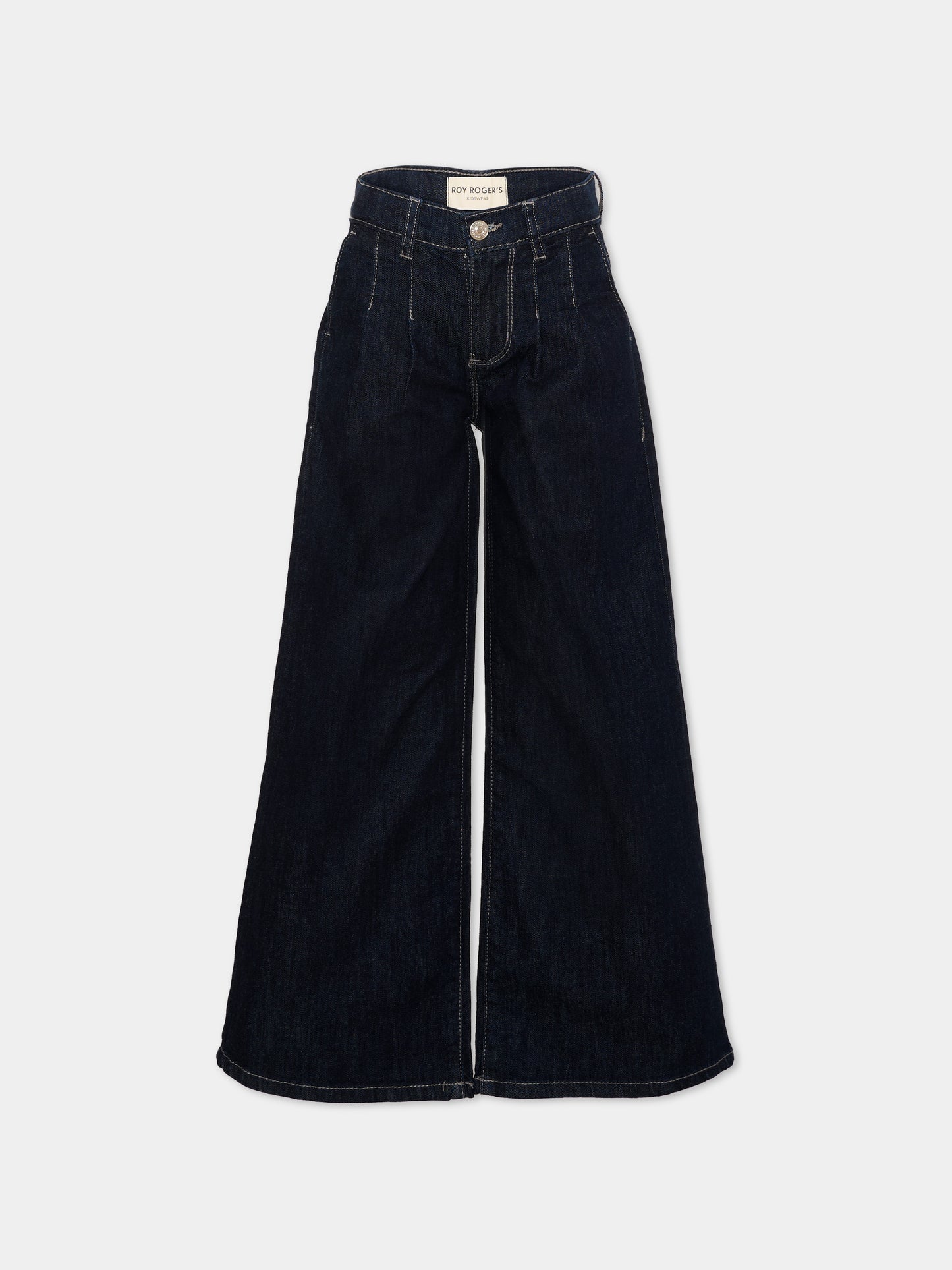 Jeans denim per bamina gamba ampia,Roy Roger's Kids,R F176 00 7004