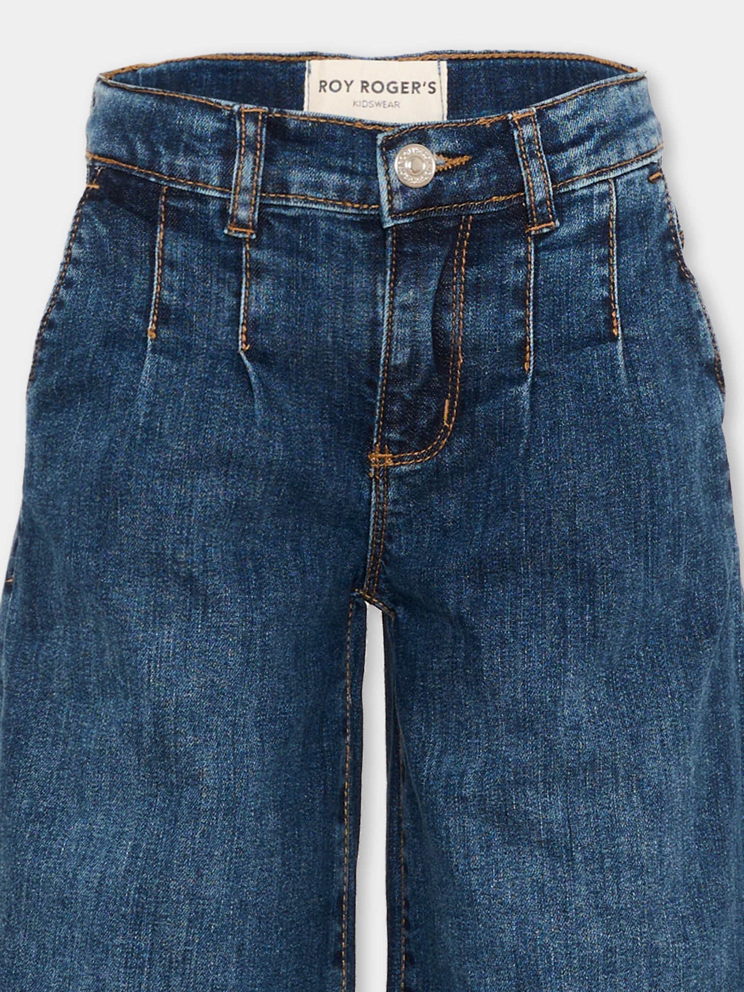 Jeans blu per bambina svasato,Roy Roger's Kids,R F176 00 7019
