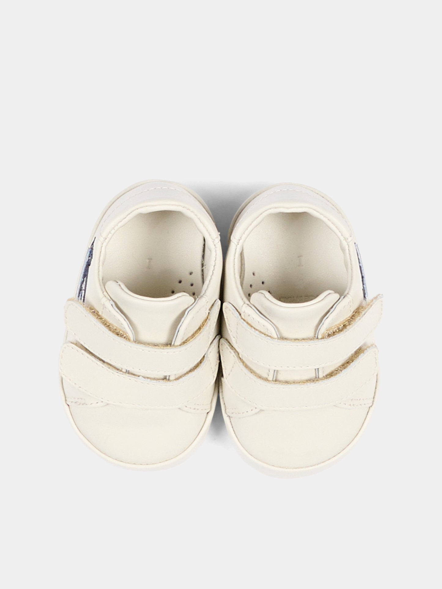 Sneakers avorio per neonati con Pegaso,Etro,GV0516 Z2132 105BL