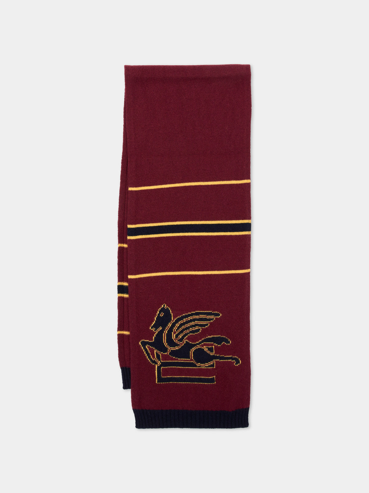 Sciarpa e cappello bordeaux con logo,Etro,GV0P40 Z2498 428BL