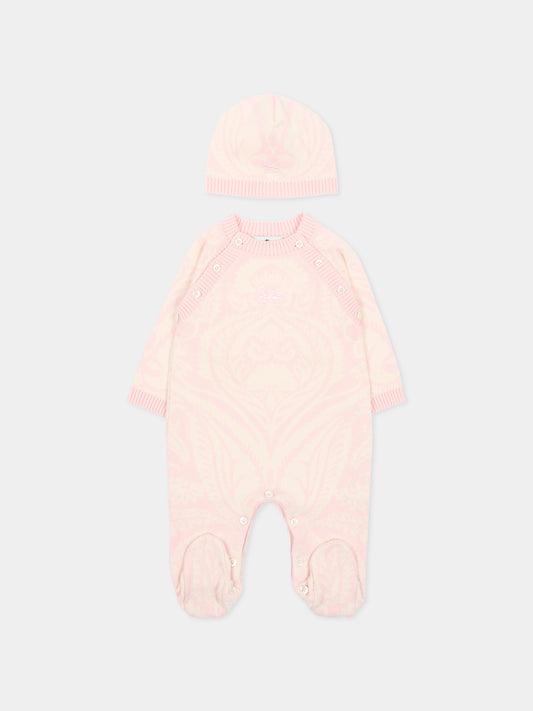 Set Tutina rosa per neonata,Etro,GXB500 X0224 503AV