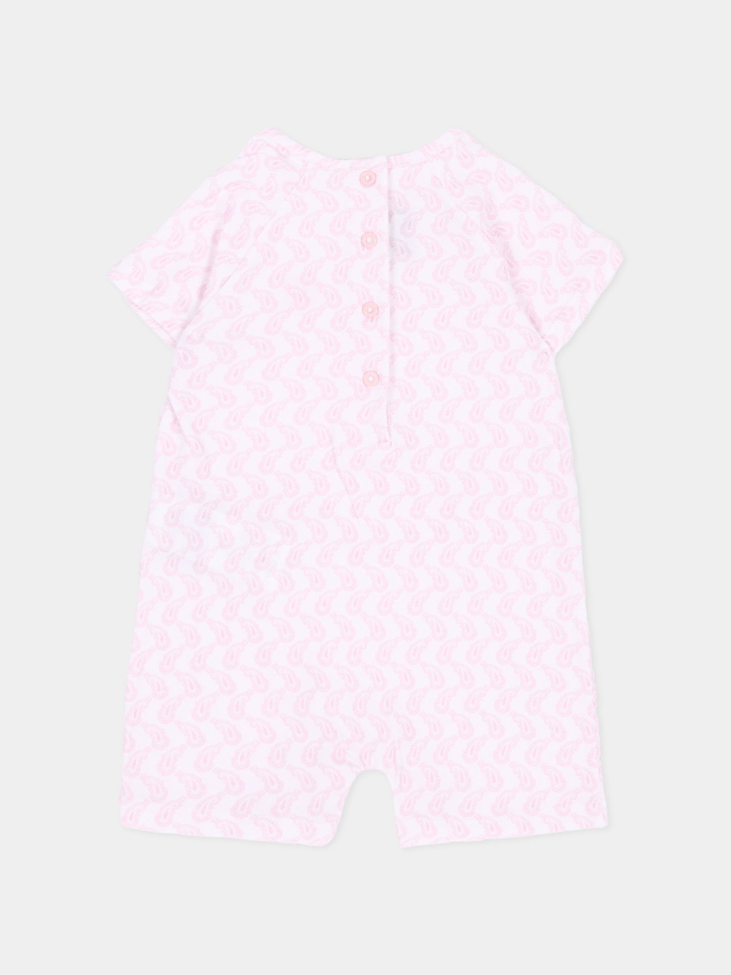 Pagliaccetto rosa per neonata,Etro,GUA571 J0409 505RS